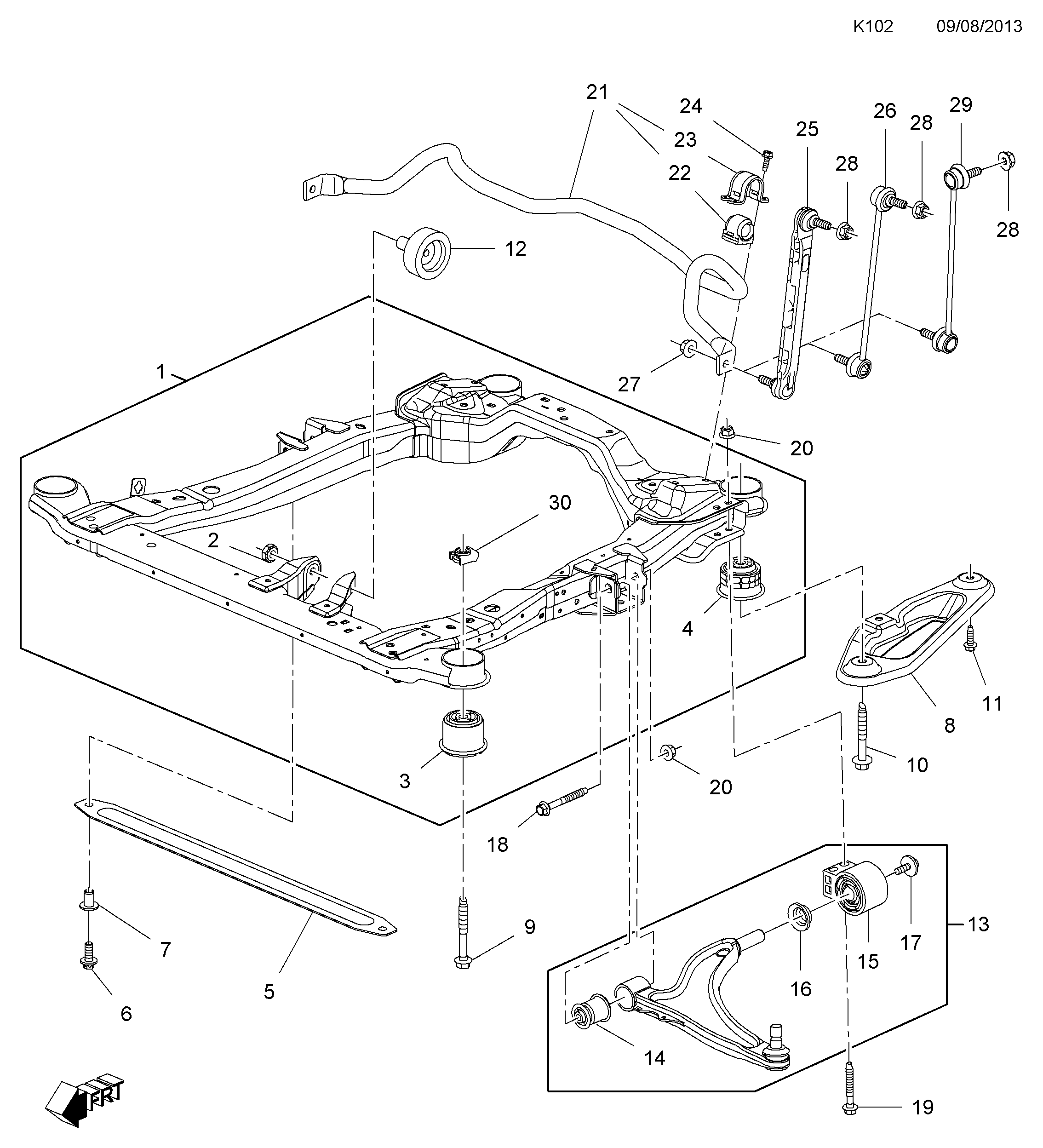 DAEWOO 350618 - Brat / bieleta suspensie, stabilizator parts5.com