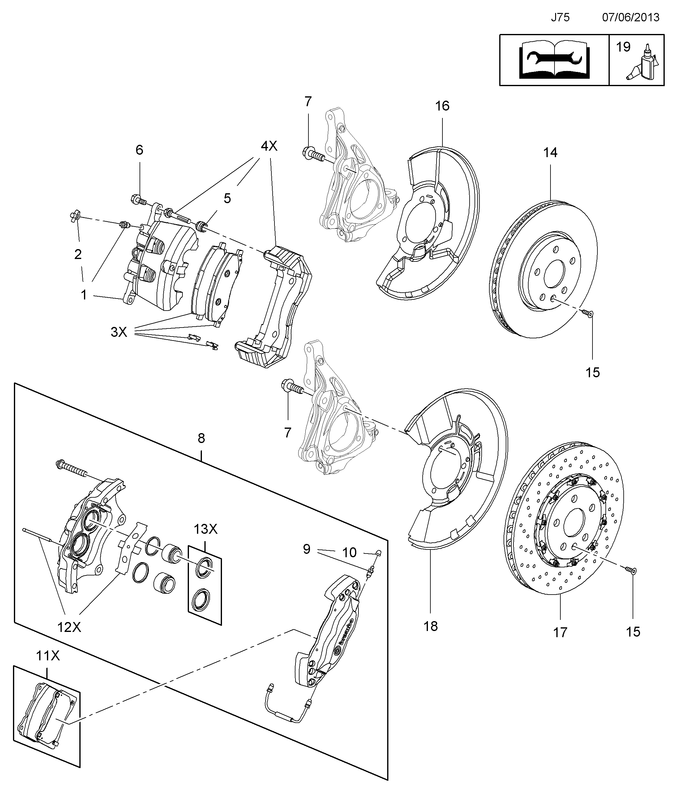 Vauxhall 1605202 - Set placute frana,frana disc parts5.com