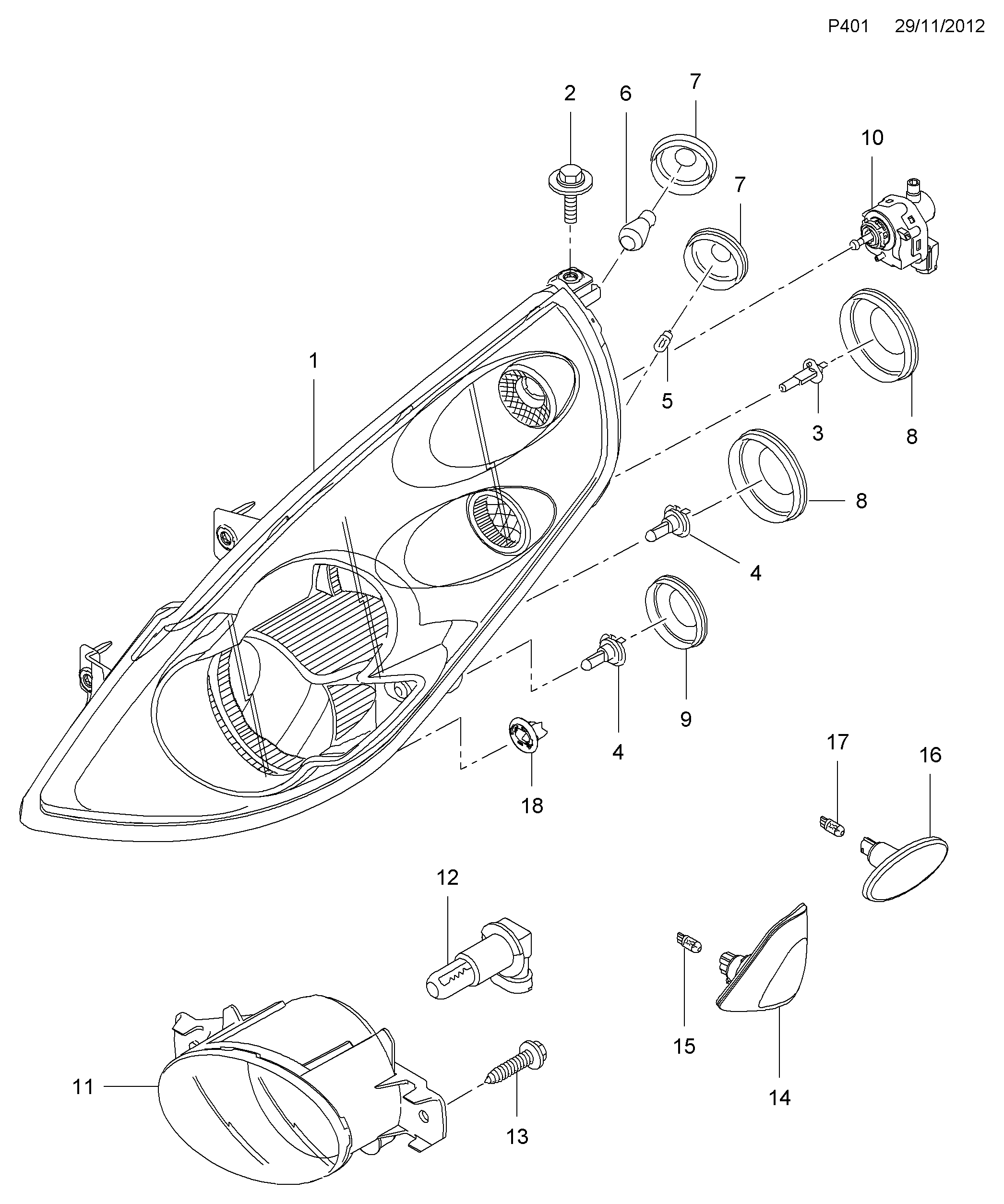 Opel 4419995 - Vnější zpětné zrcátko parts5.com