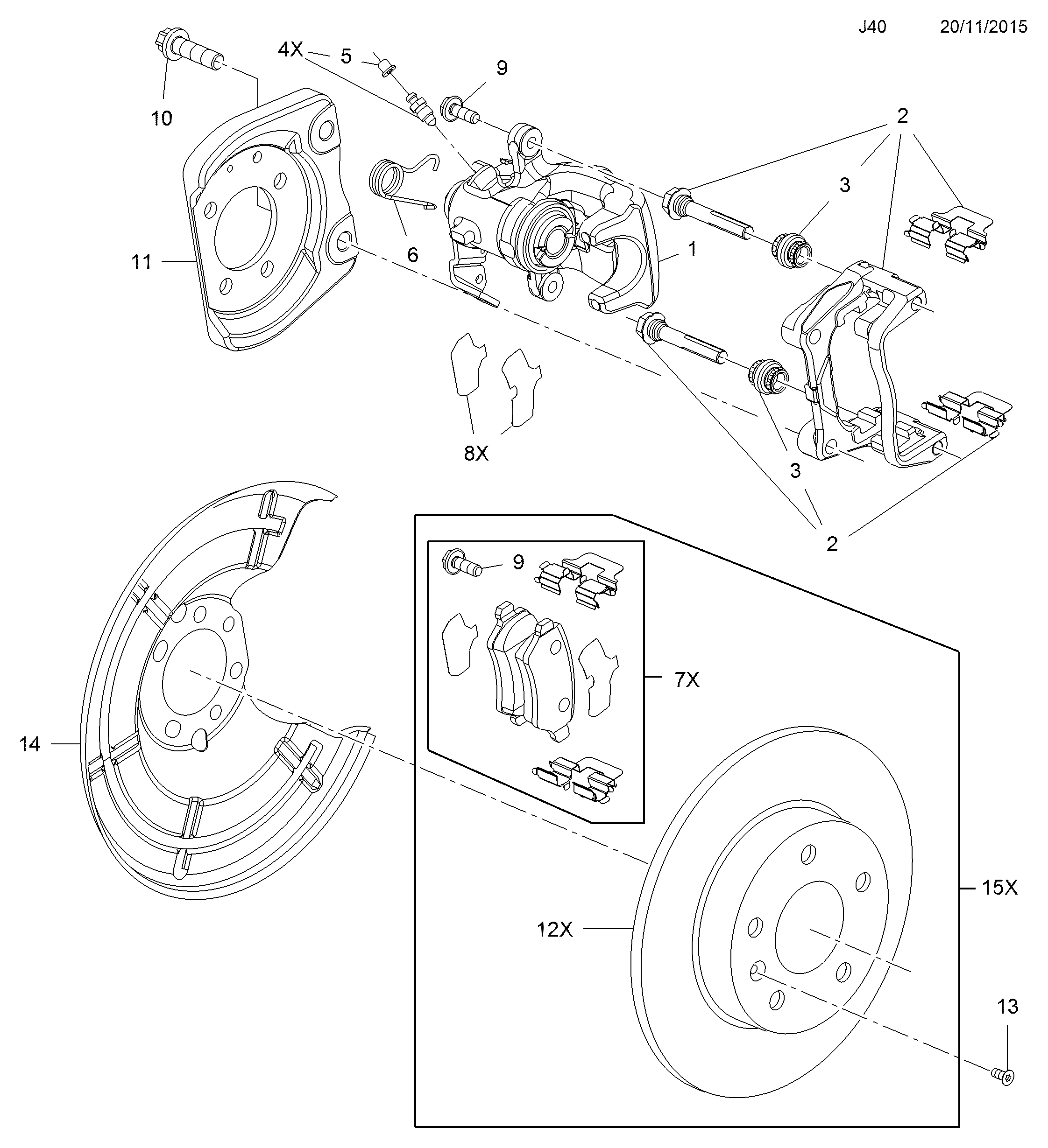 Vauxhall 5 42 127 - Δαγκάνα φρένων parts5.com