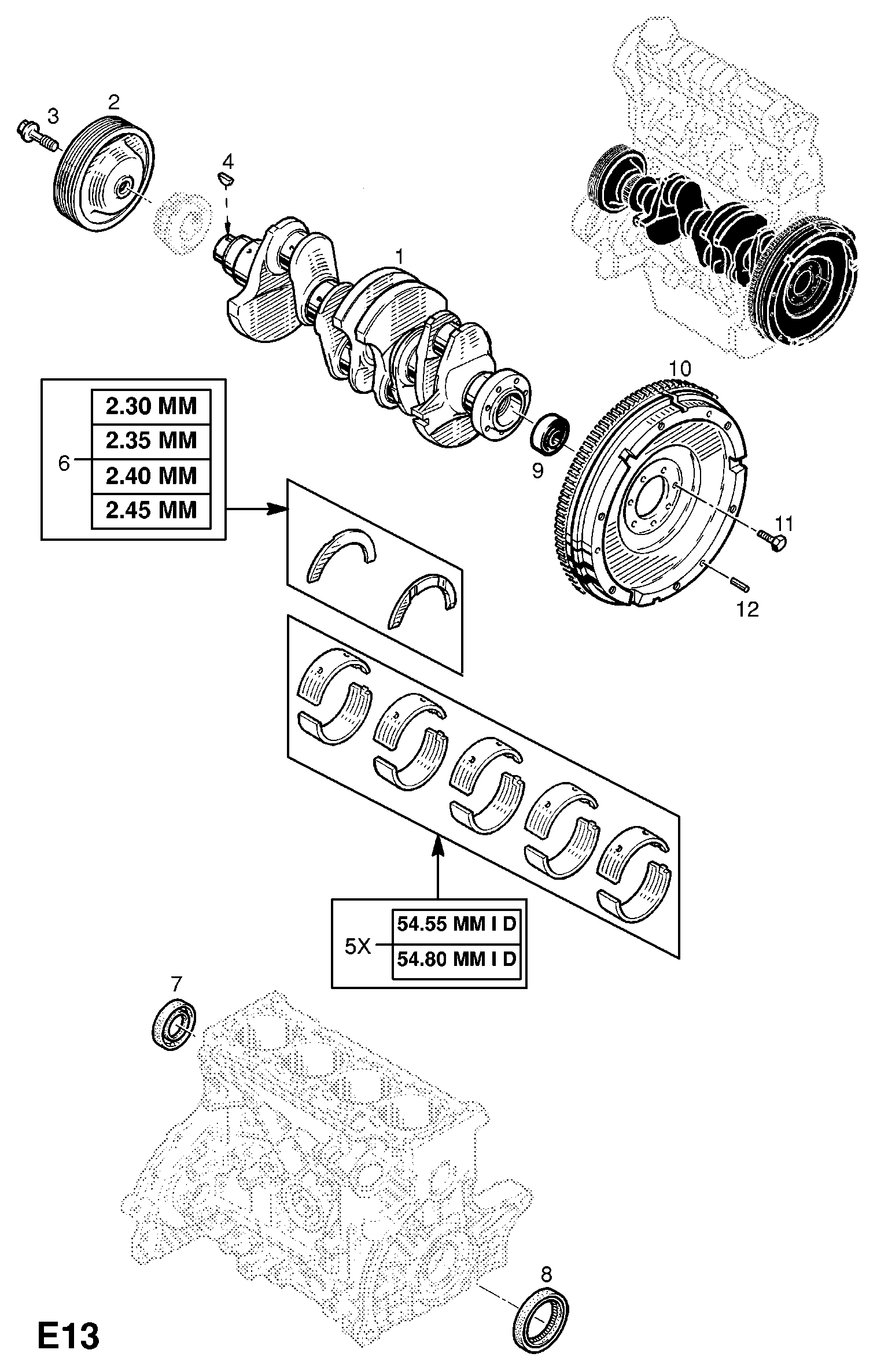 Vauxhall 4404963 - Tömítőgyűrű, főtengely parts5.com