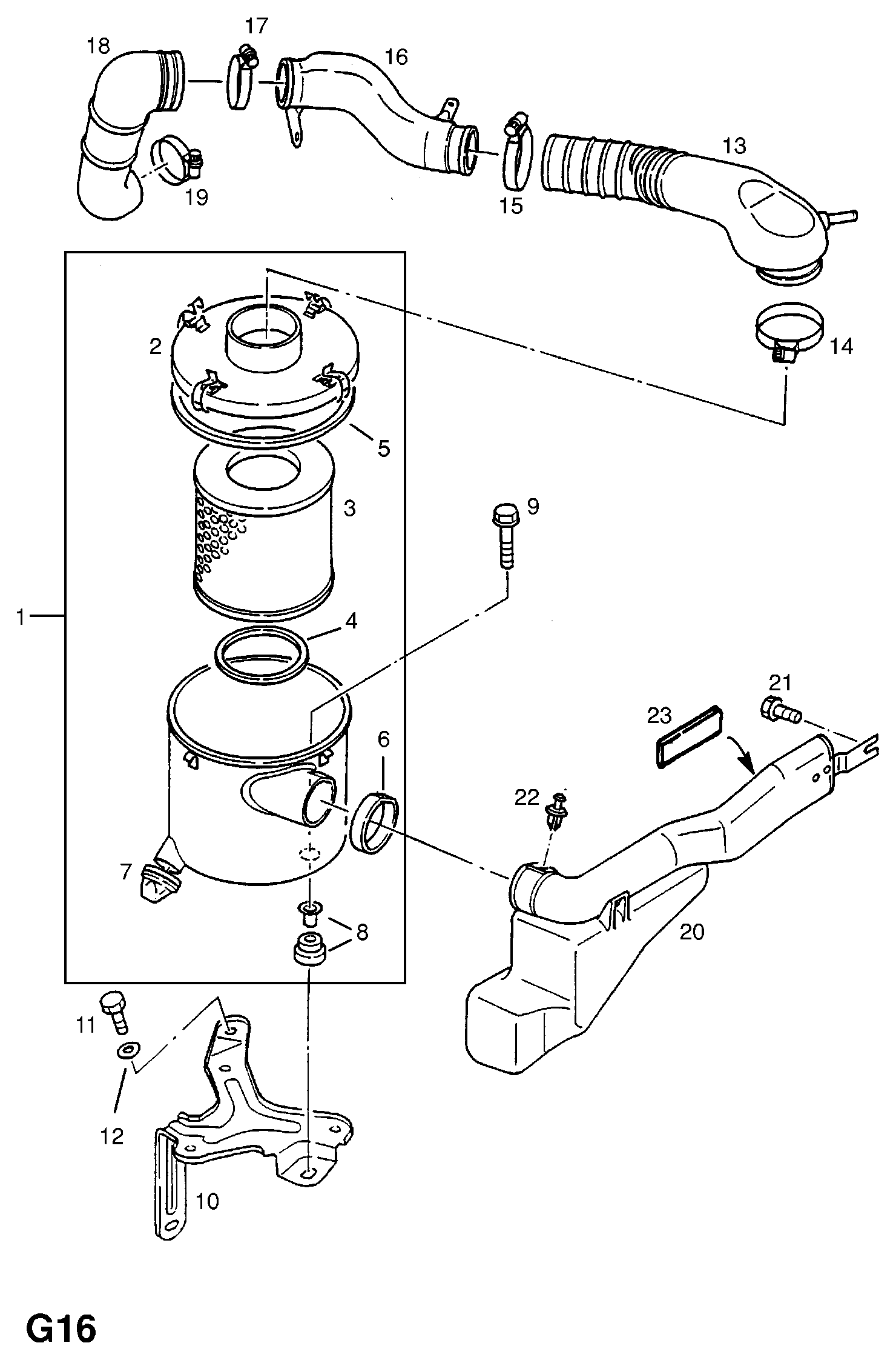 Vauxhall 834806 - Filtru combustibil parts5.com