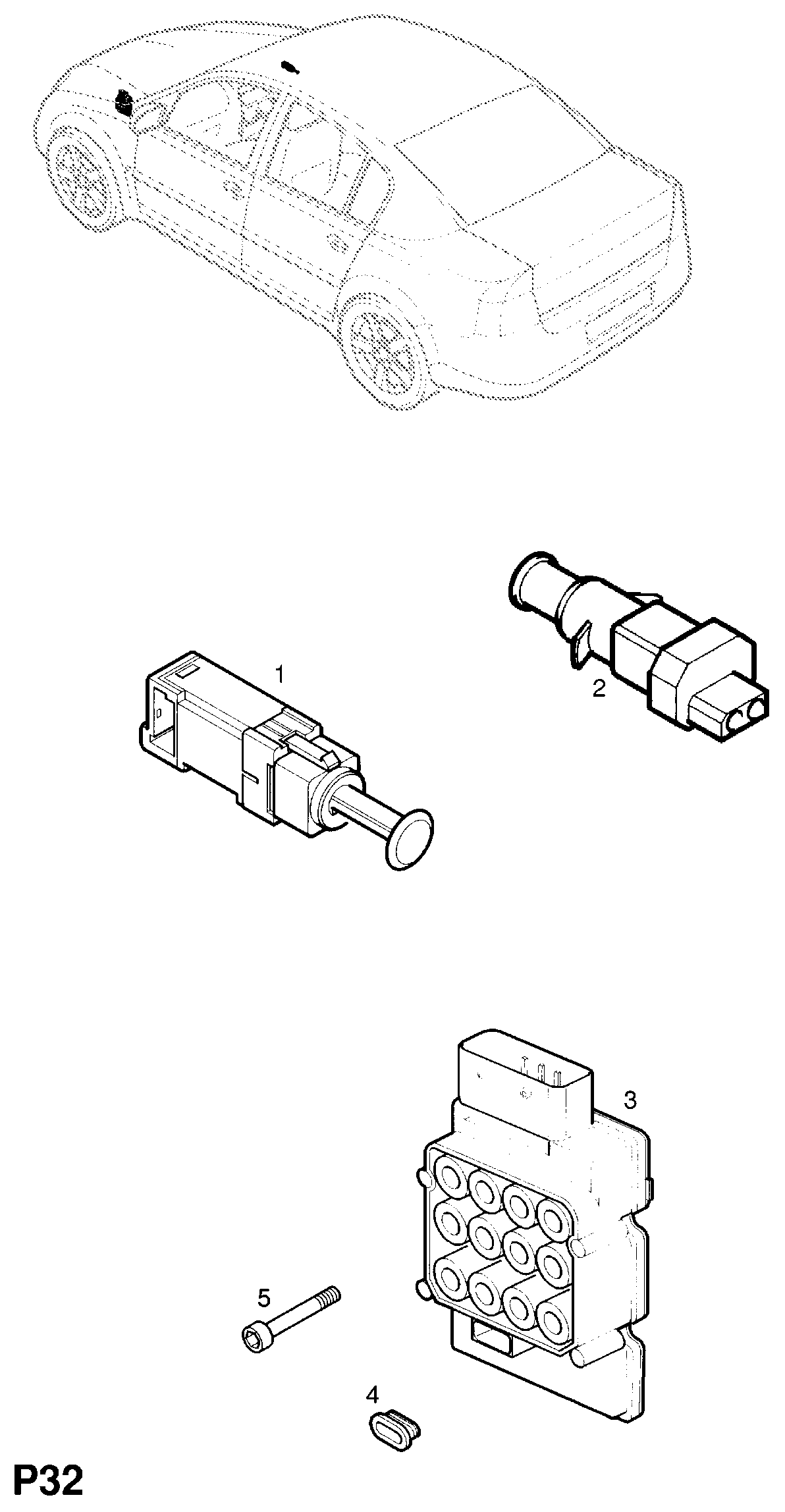 Opel 6240187 - Intrerupator, control automat al vitezei parts5.com