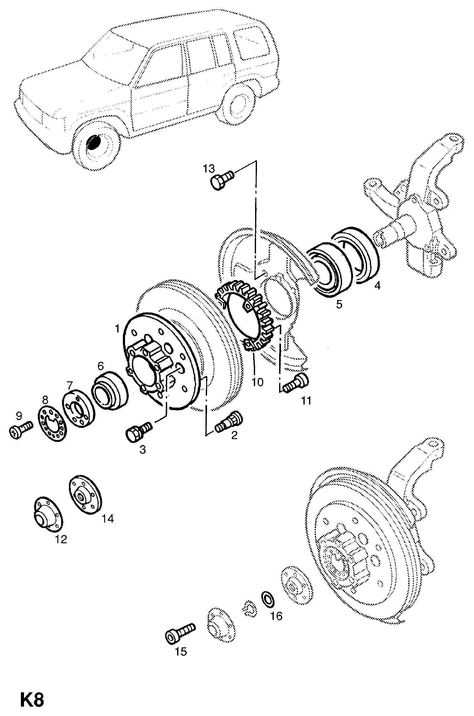 Opel 328109 - Zestaw łożysk koła parts5.com