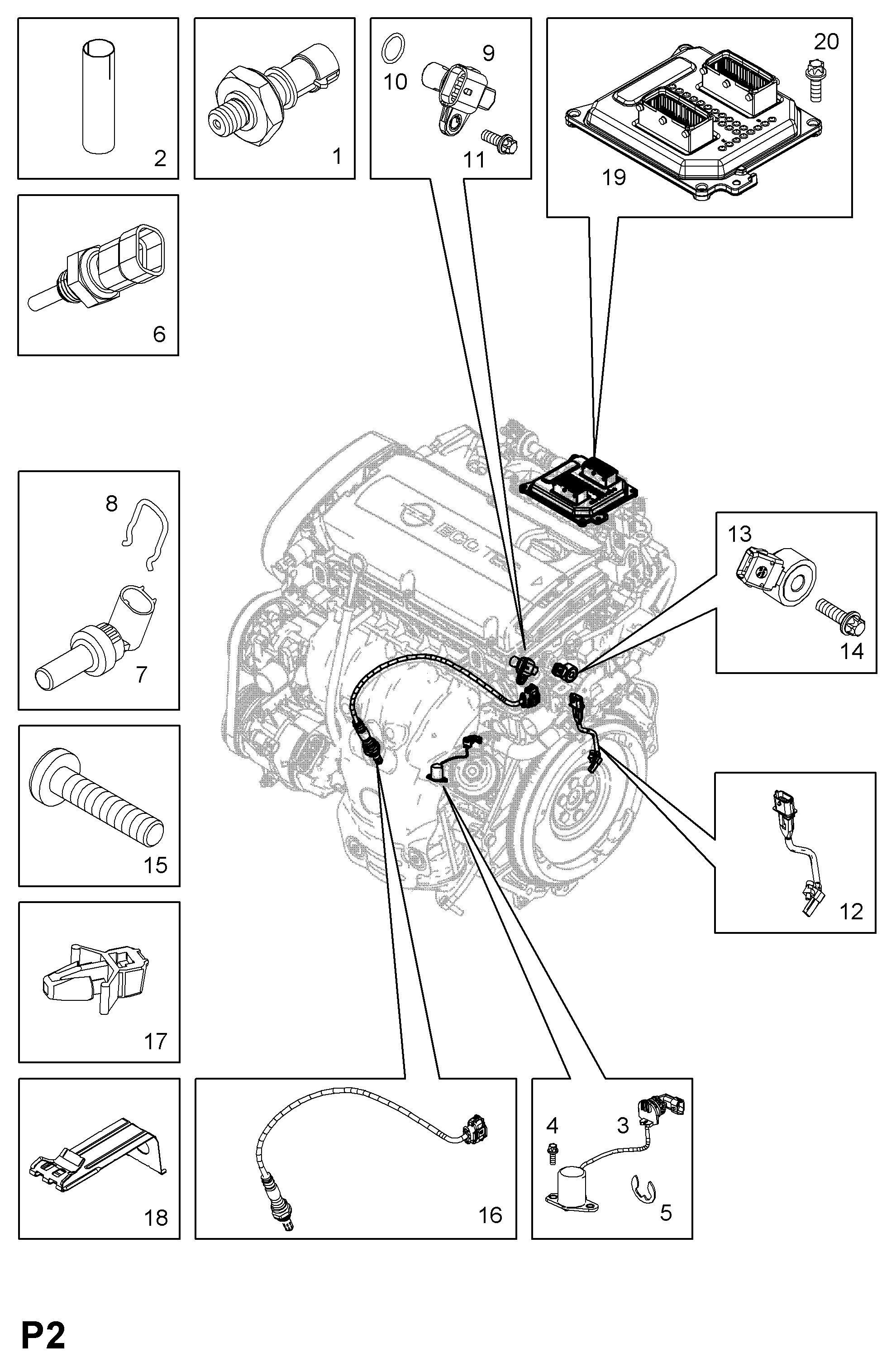 Chevrolet 6338045 - Sensor, coolant temperature parts5.com