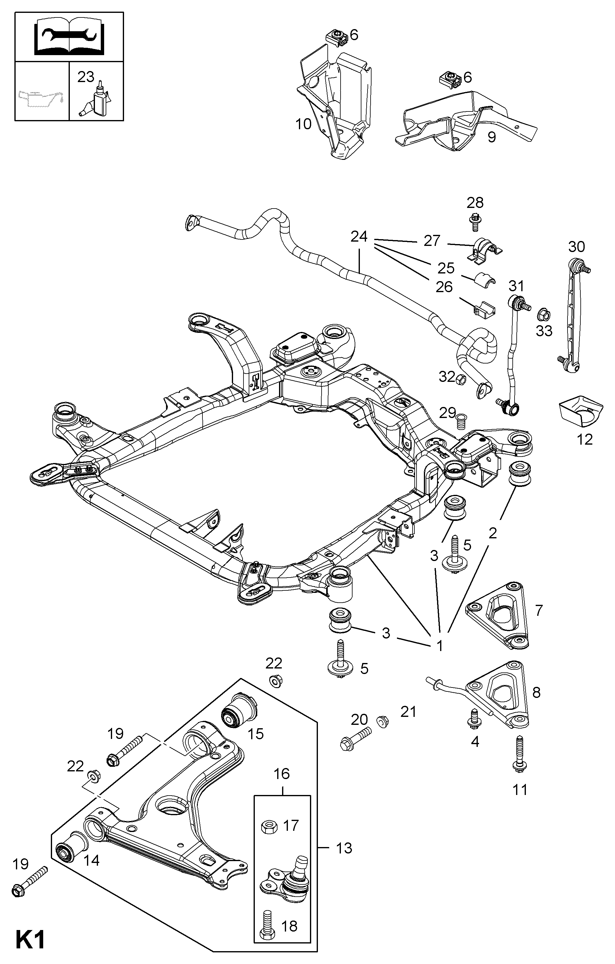 Vauxhall 3 52 364 - Suport,trapez parts5.com