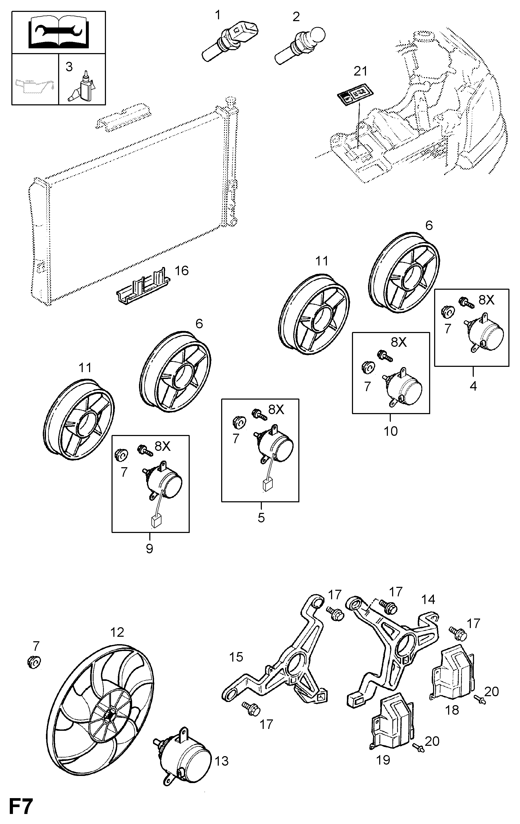 Vauxhall 13 38 458 - Senzor, temperatura hladilnega sredstva parts5.com