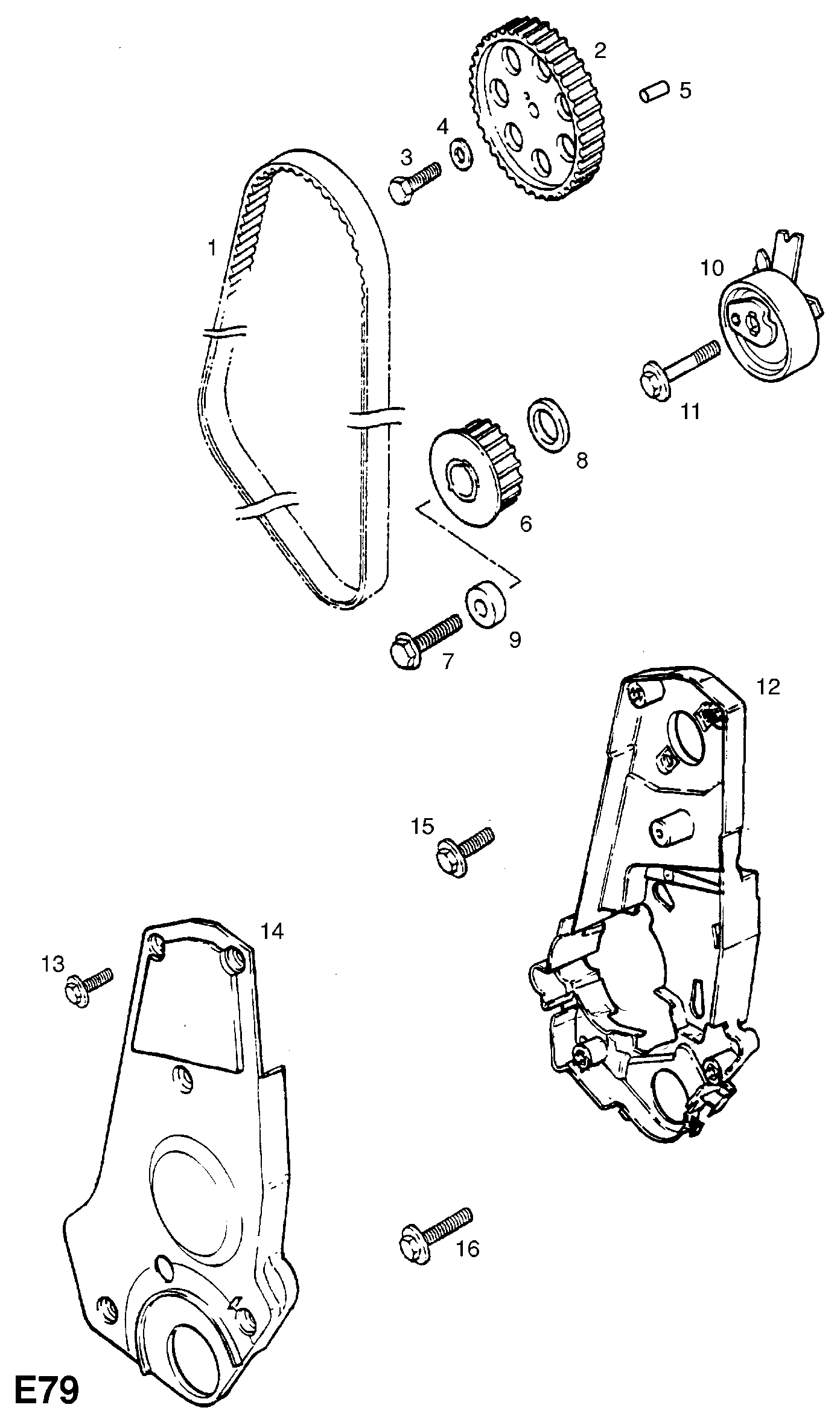 Opel 63 65 68 - Curea de distributie parts5.com