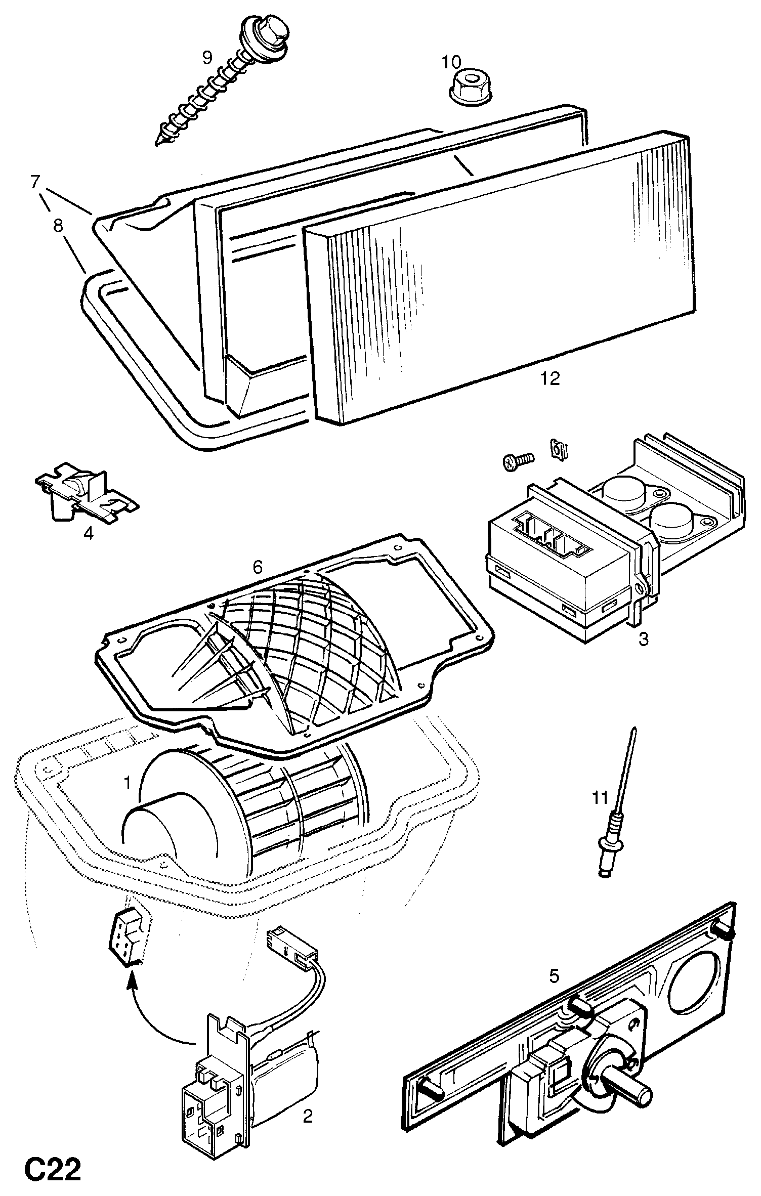 Vauxhall 1808607 - Filtru, aer habitaclu parts5.com