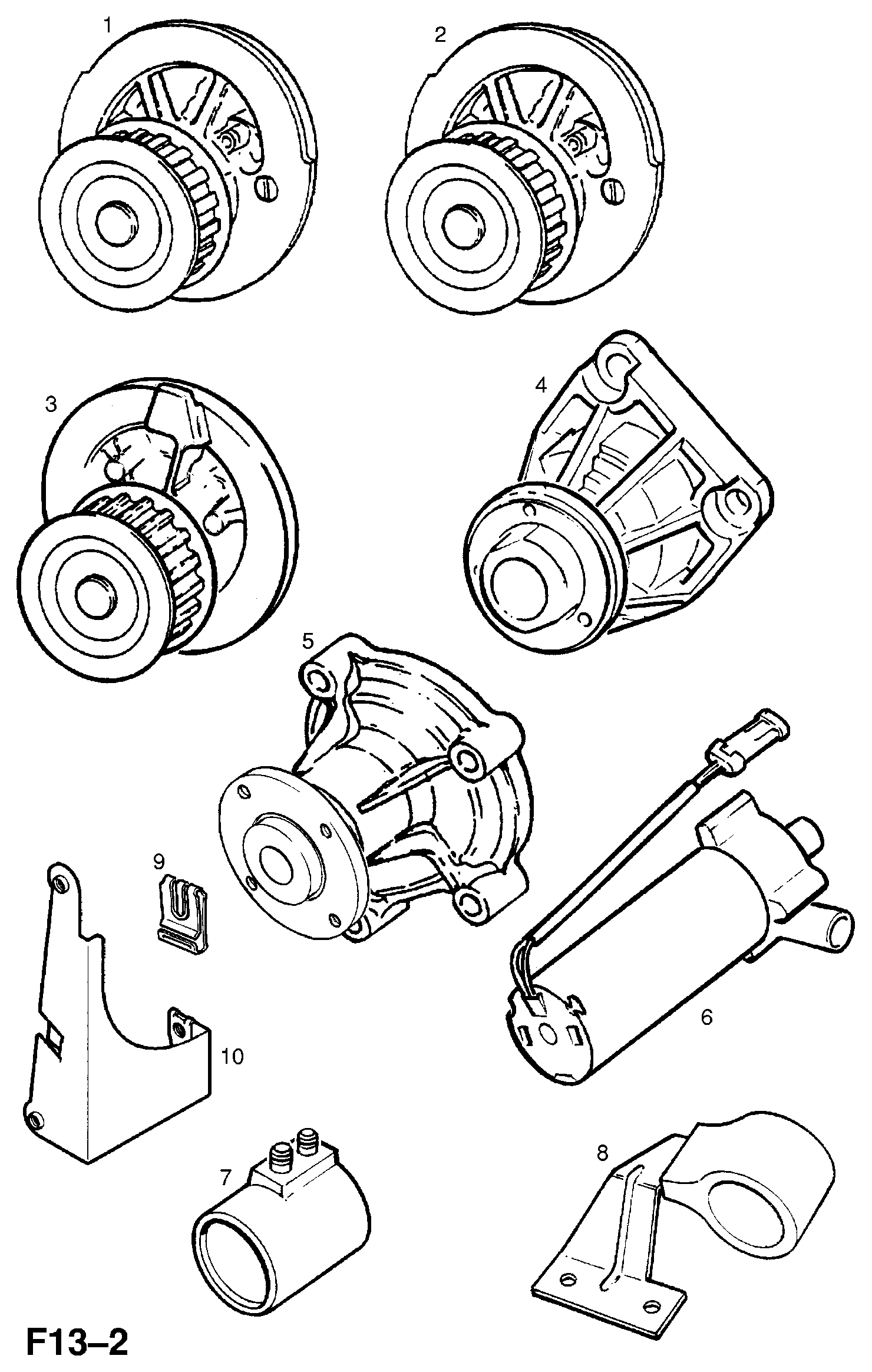 Opel R1160032 - Pompa apa parts5.com