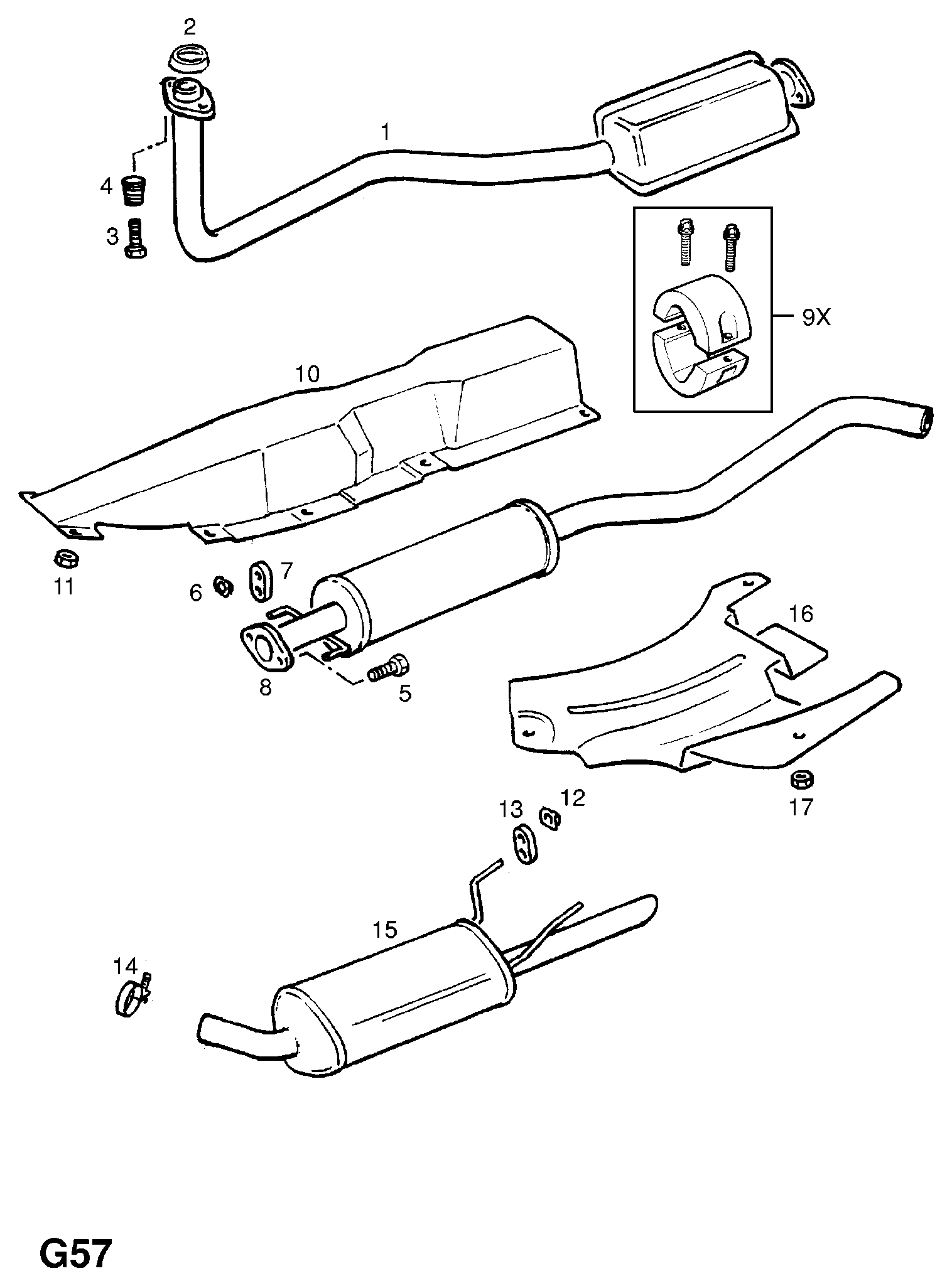 Opel 8 54 962 - Tömítőgyűrű, kipufogócső parts5.com