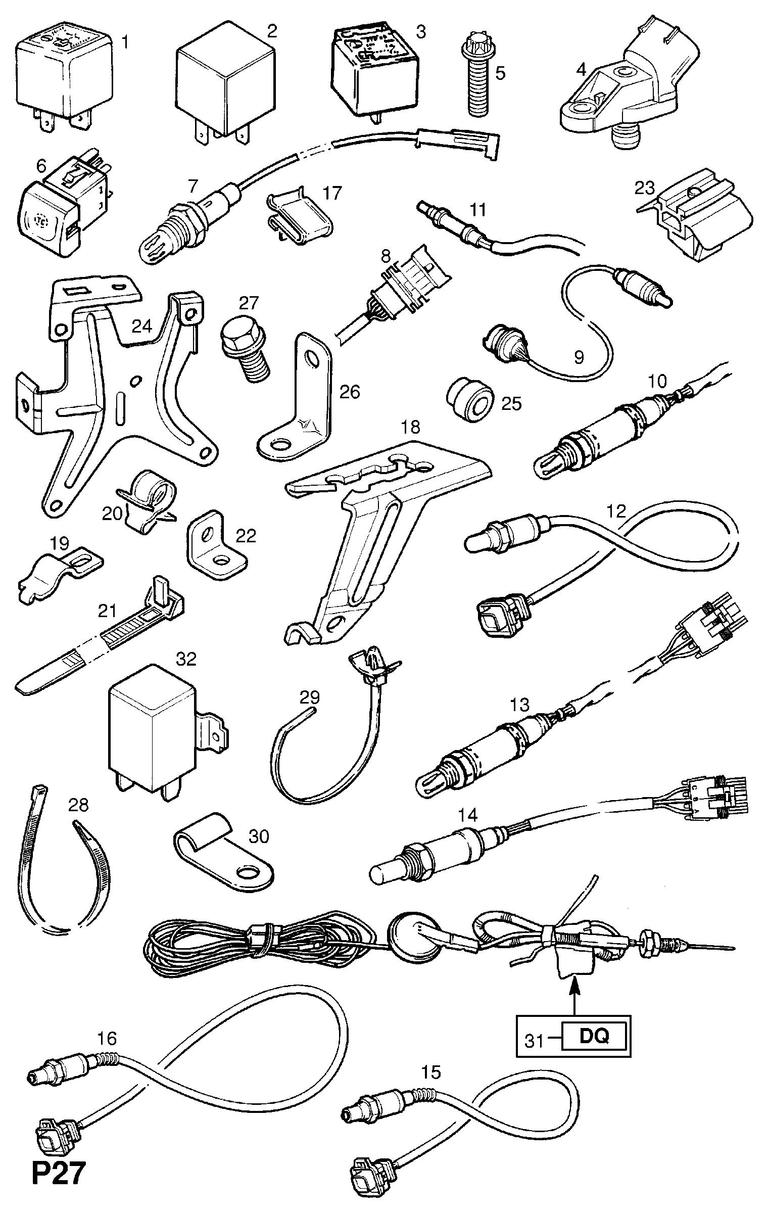 Opel 8 55 305 - Sonda Lambda parts5.com