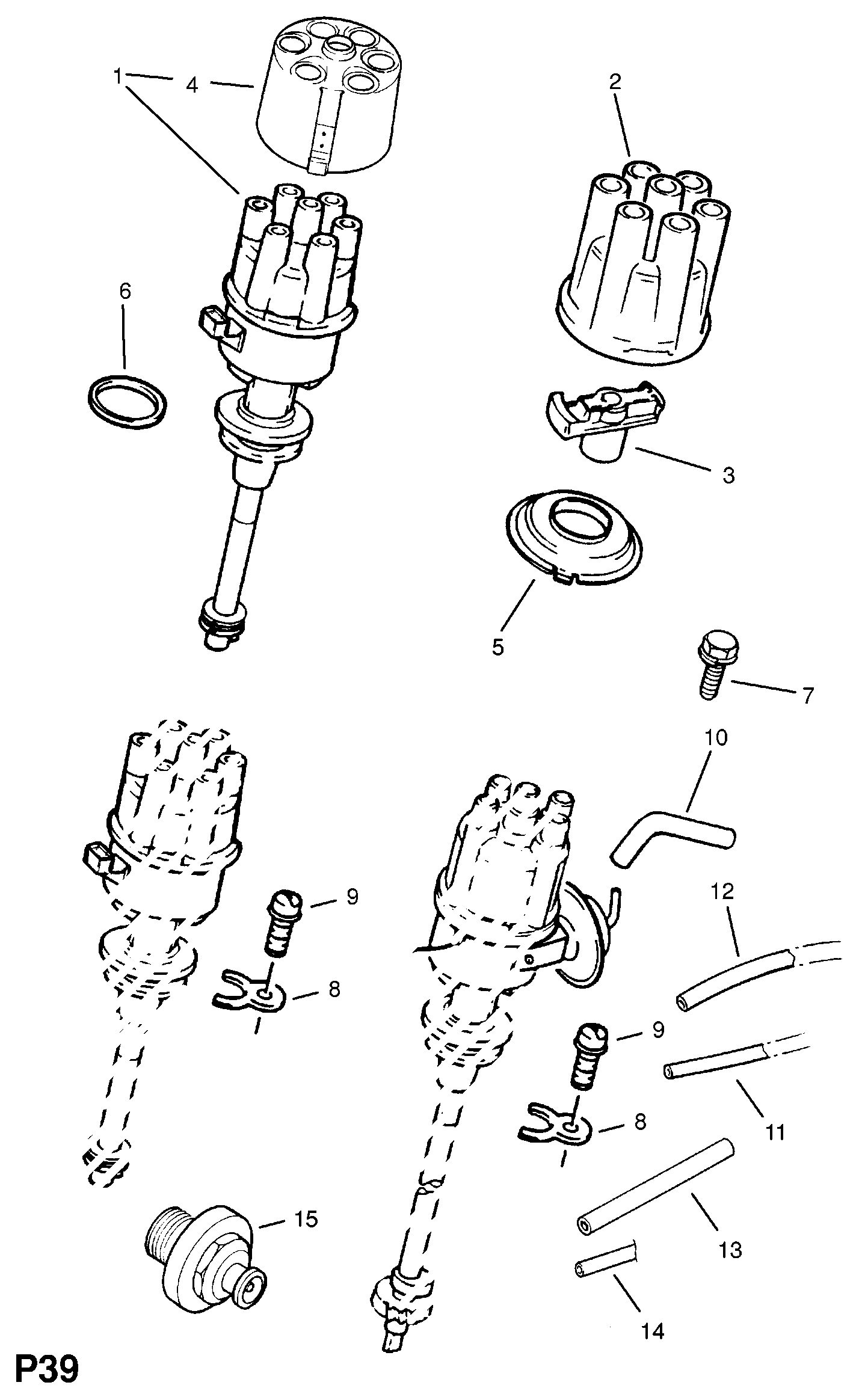 Opel 12 11 273 - Víko rozdělovače parts5.com