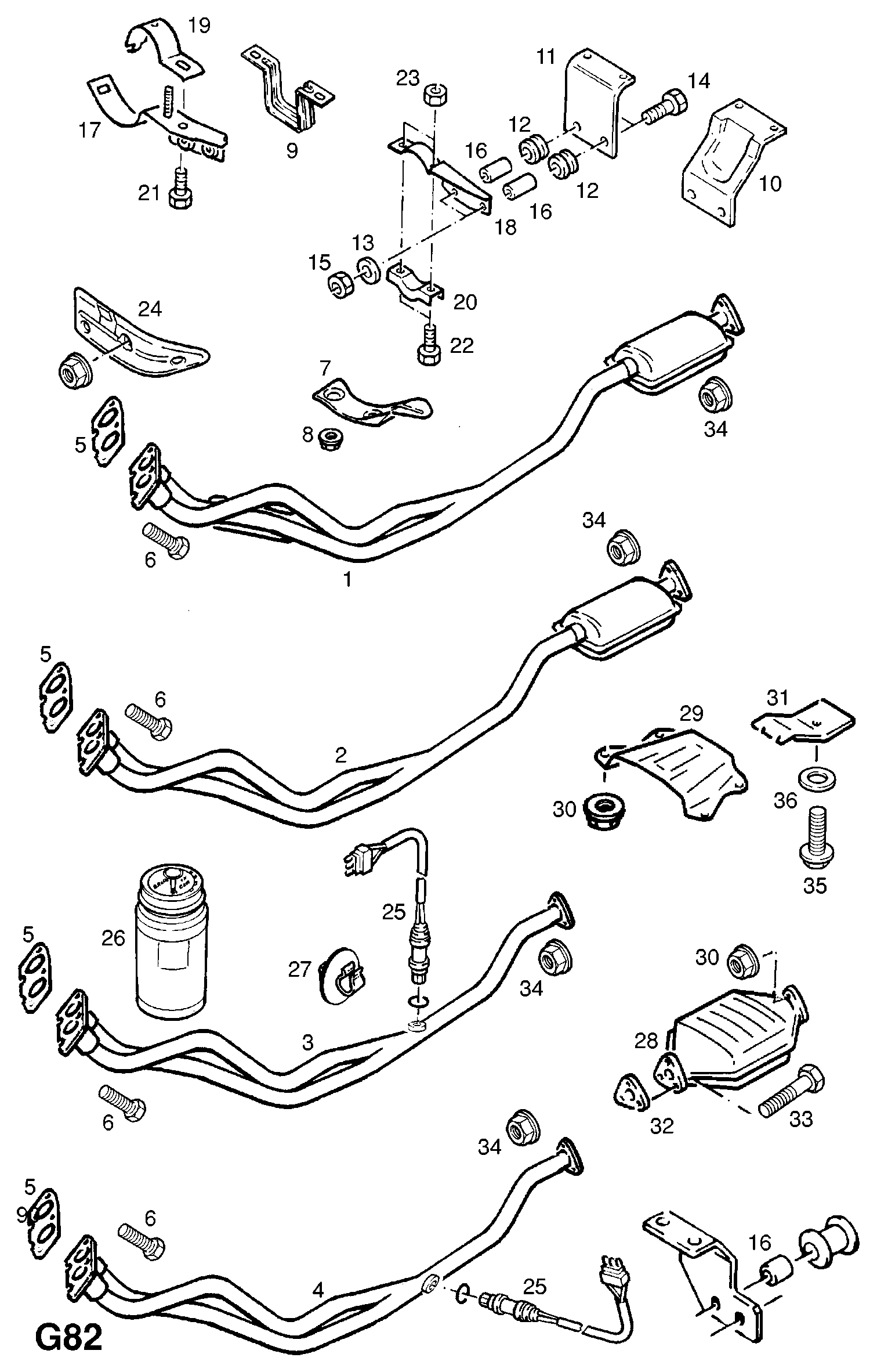 Opel 855302 - Lambda-sonda parts5.com