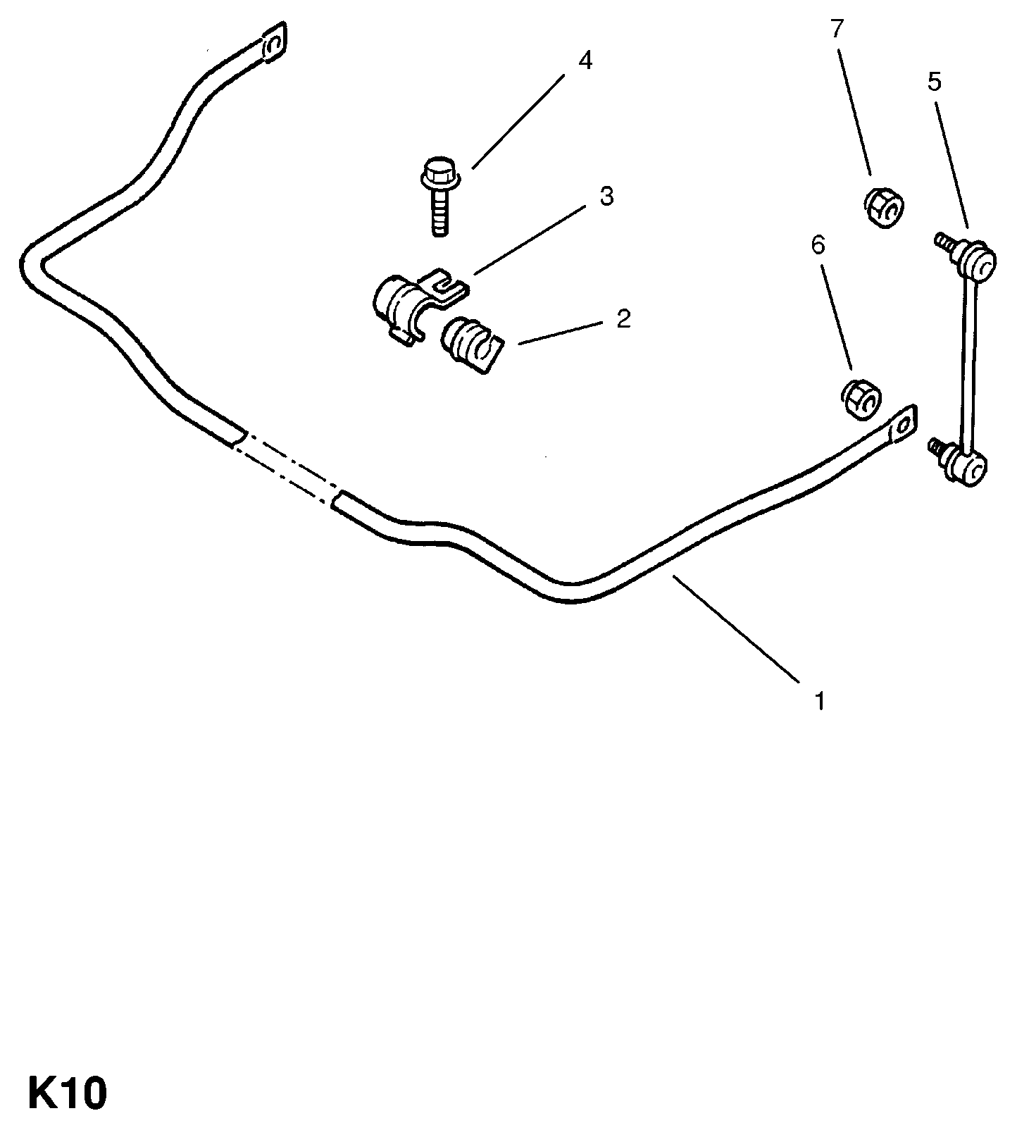 Vauxhall 350605 - Stabilisaator,Stabilisaator parts5.com