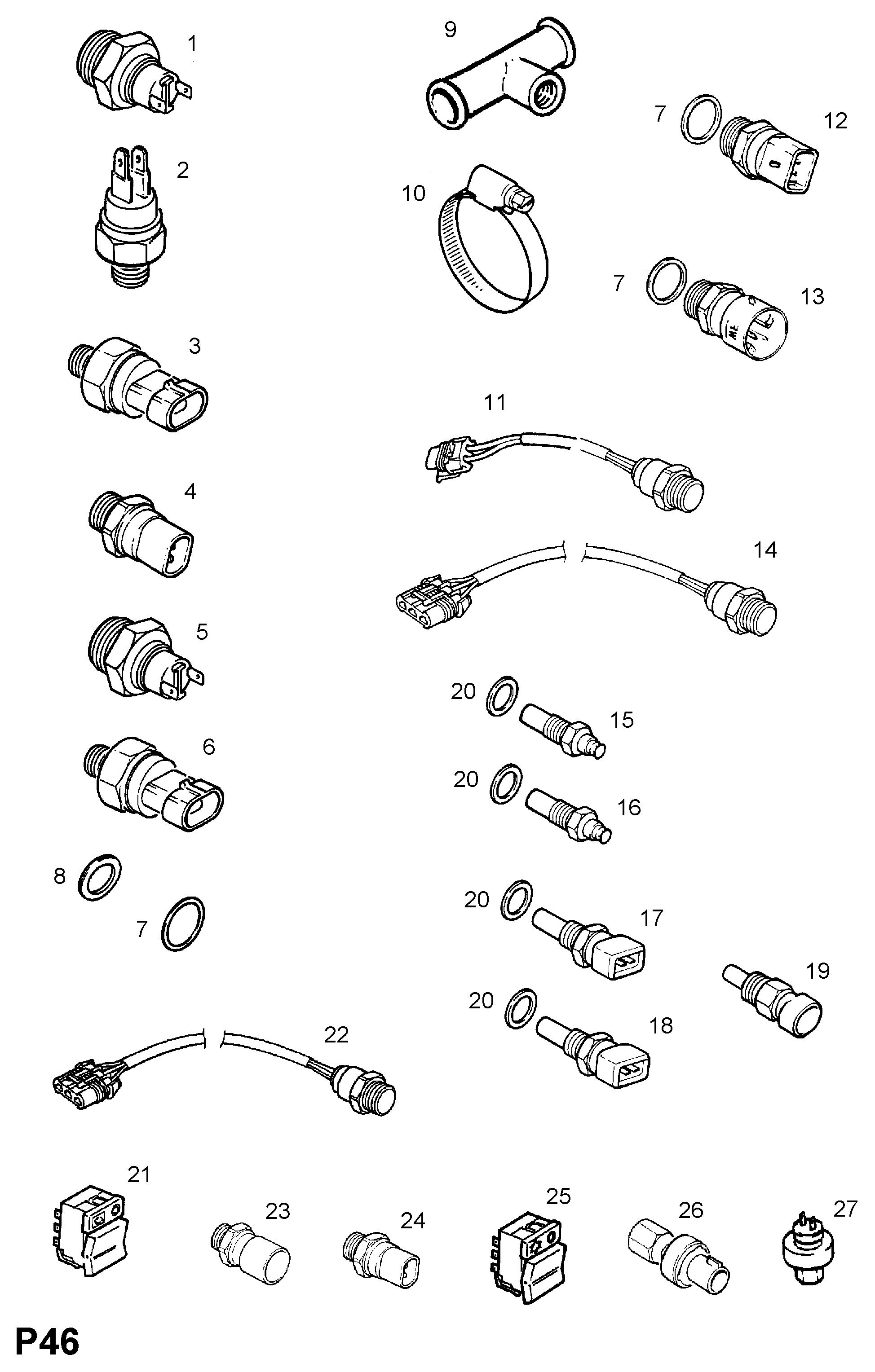 Vauxhall 13 42 568 - Датчик, температура на охладителната течност parts5.com