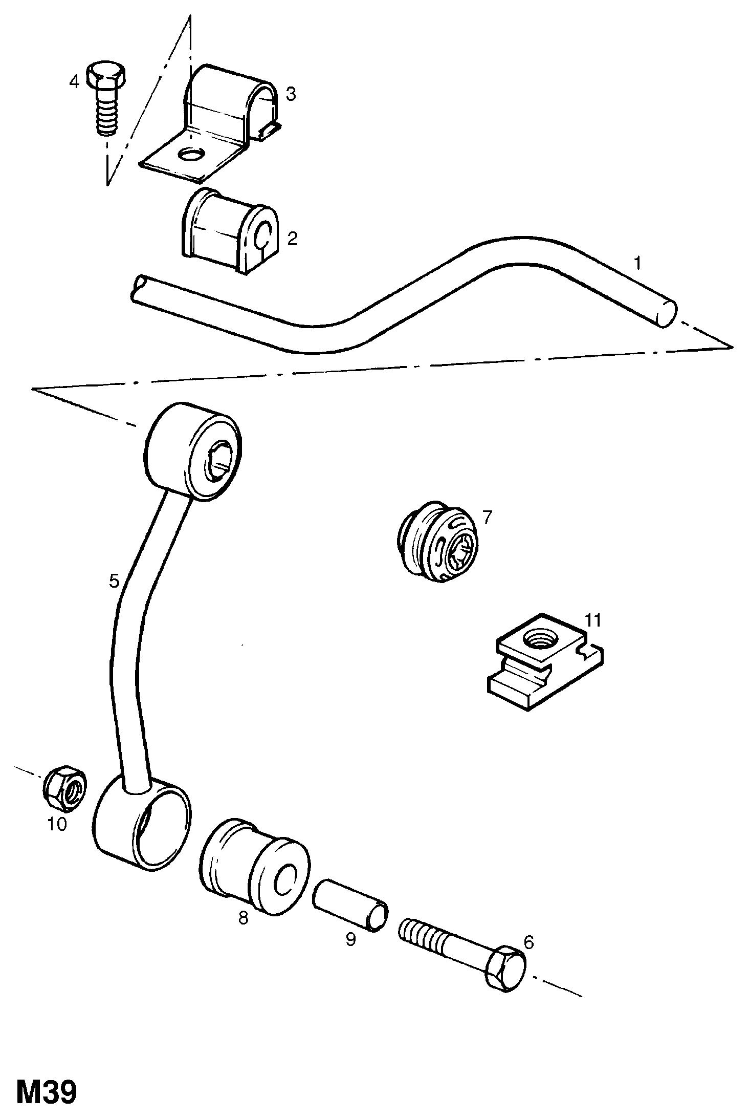 Opel 4 44 153 - Tuleja, stabilizator parts5.com