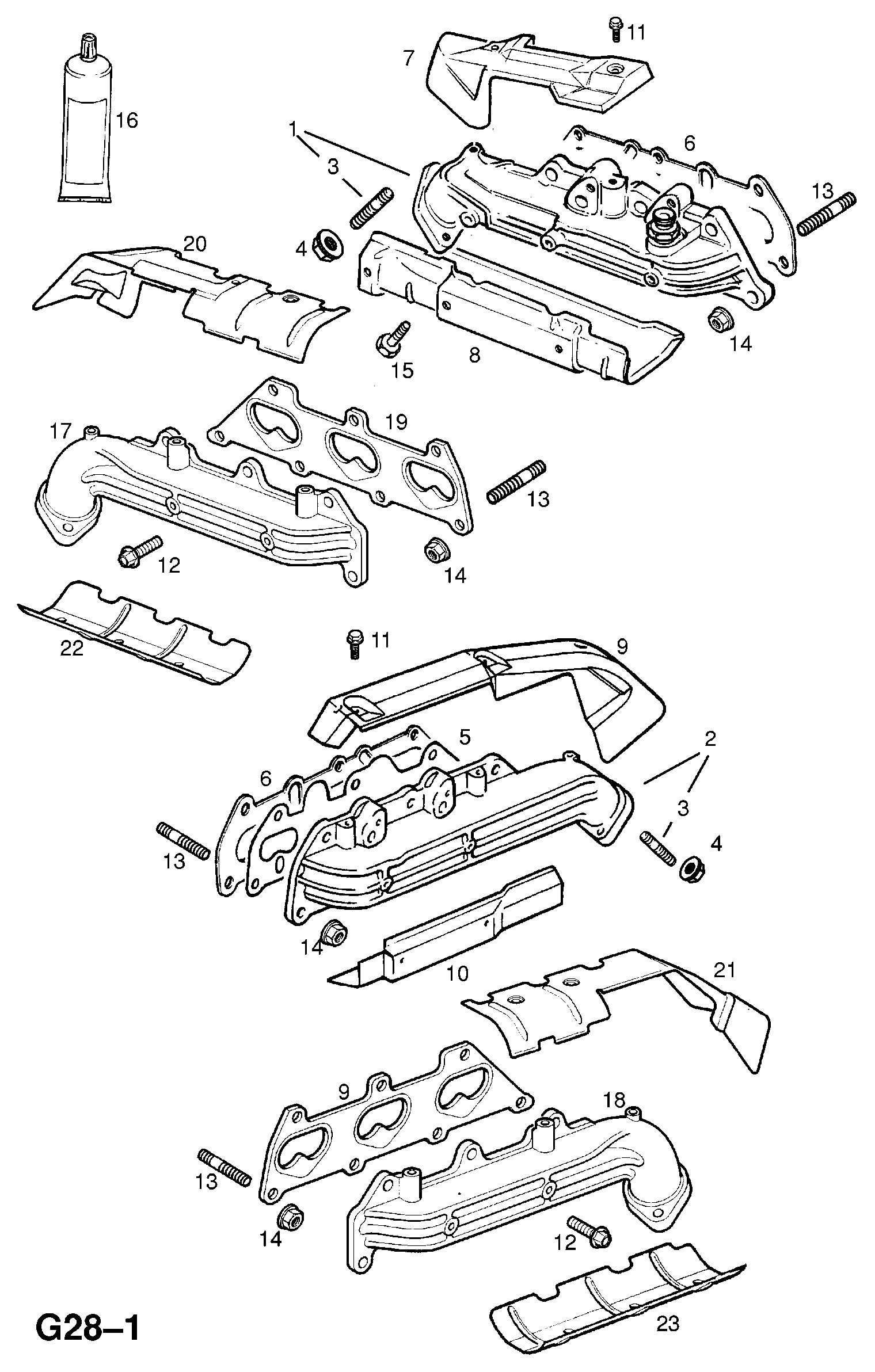 Opel 850 741 - Βίδα, σύστημα εξάτμισης parts5.com