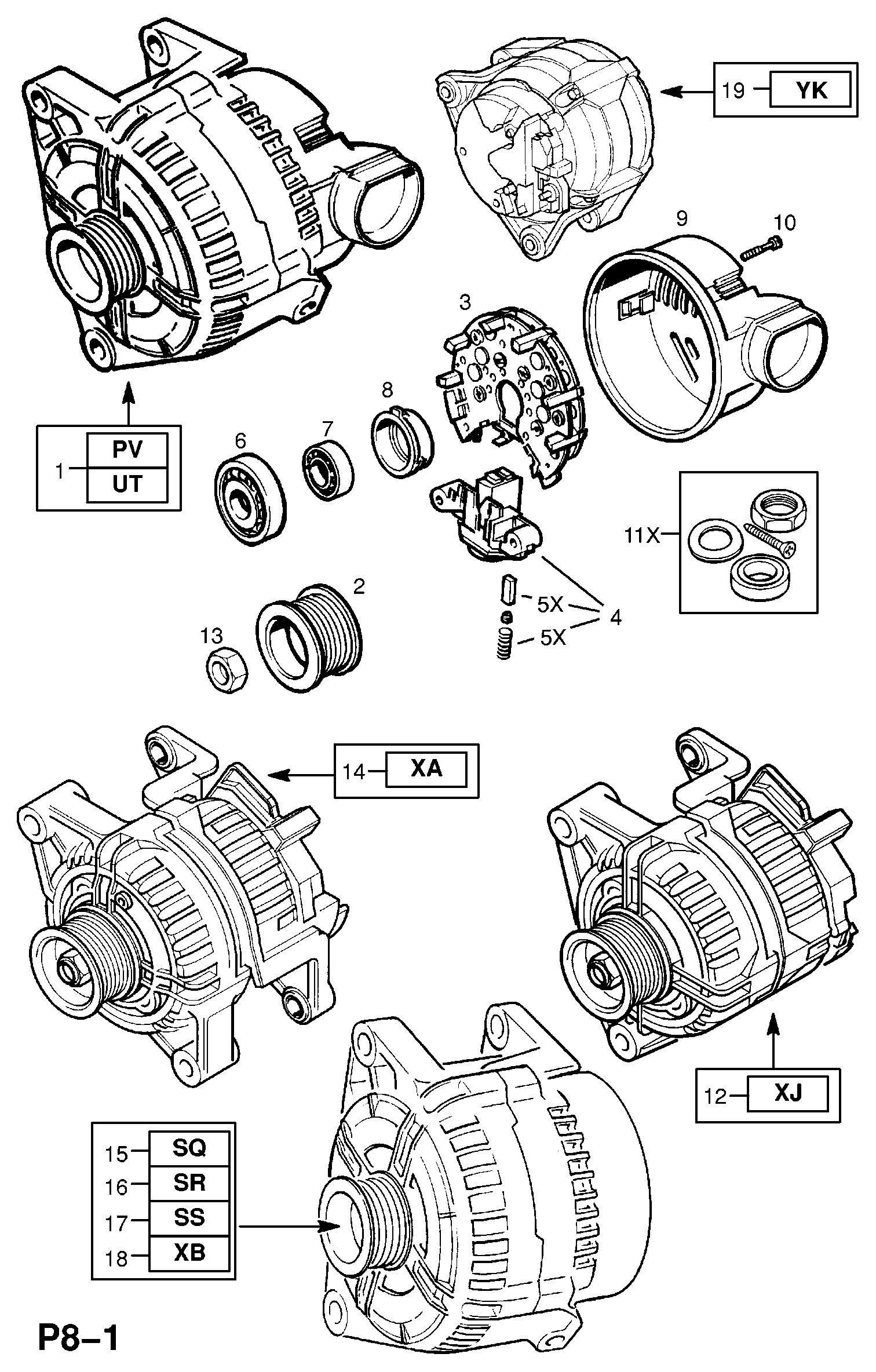 Chevrolet 12 04 231 - Регулатор на генератор parts5.com