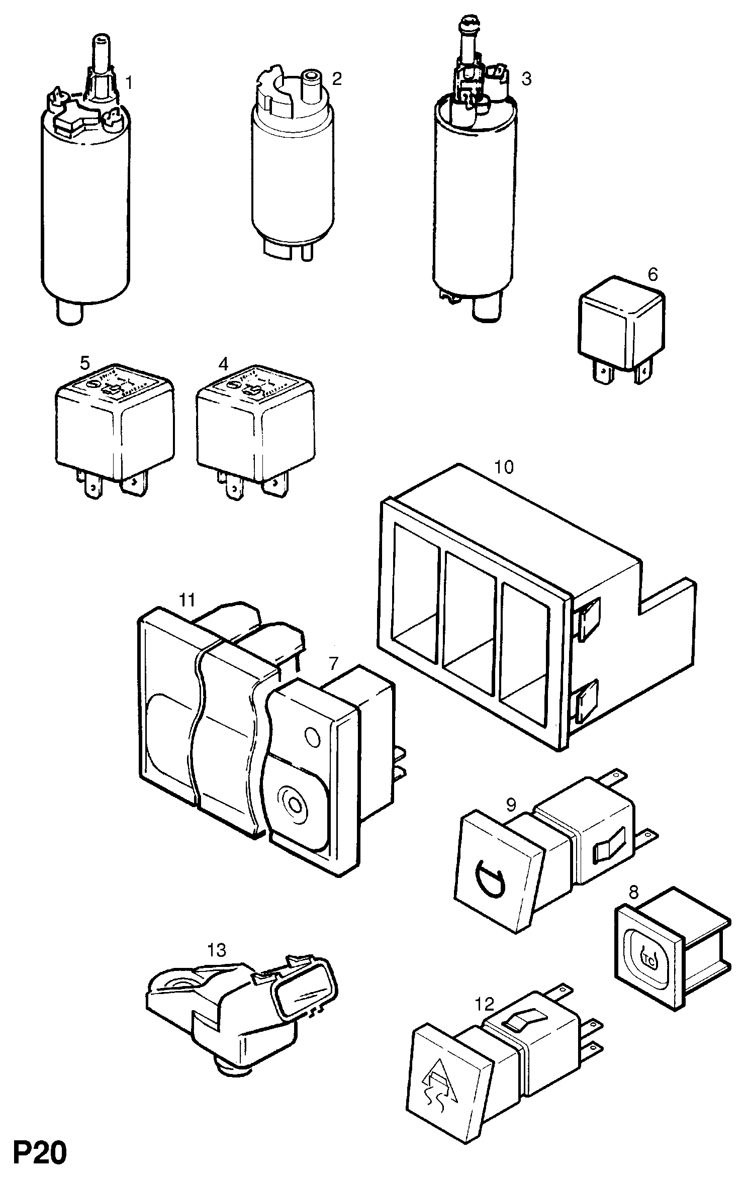 Opel 815036 - Pompa combustibil parts5.com