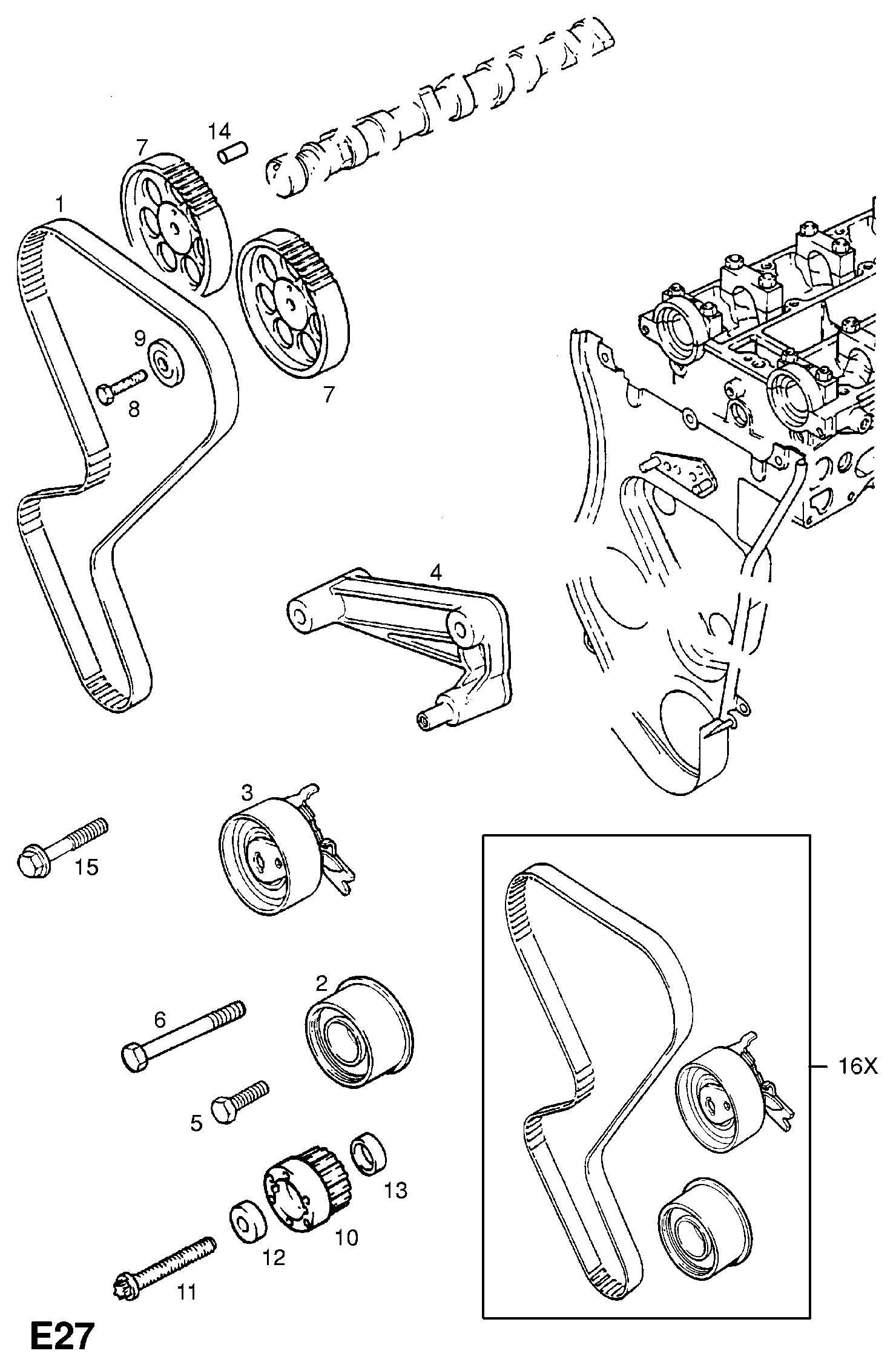 Vauxhall 5636363 - Curea de distributie parts5.com