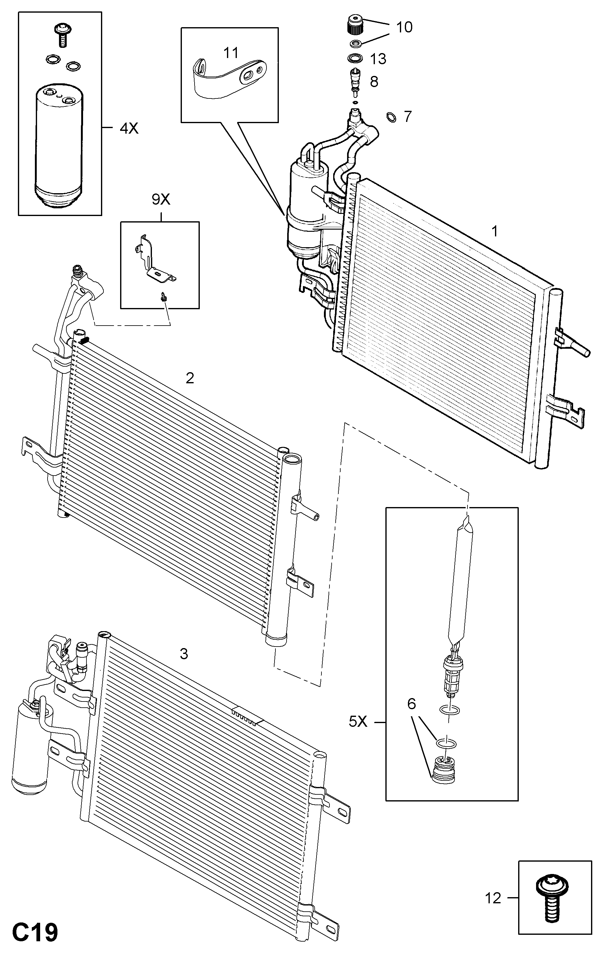 Opel 1 848 049 - Uscator,aer conditionat parts5.com