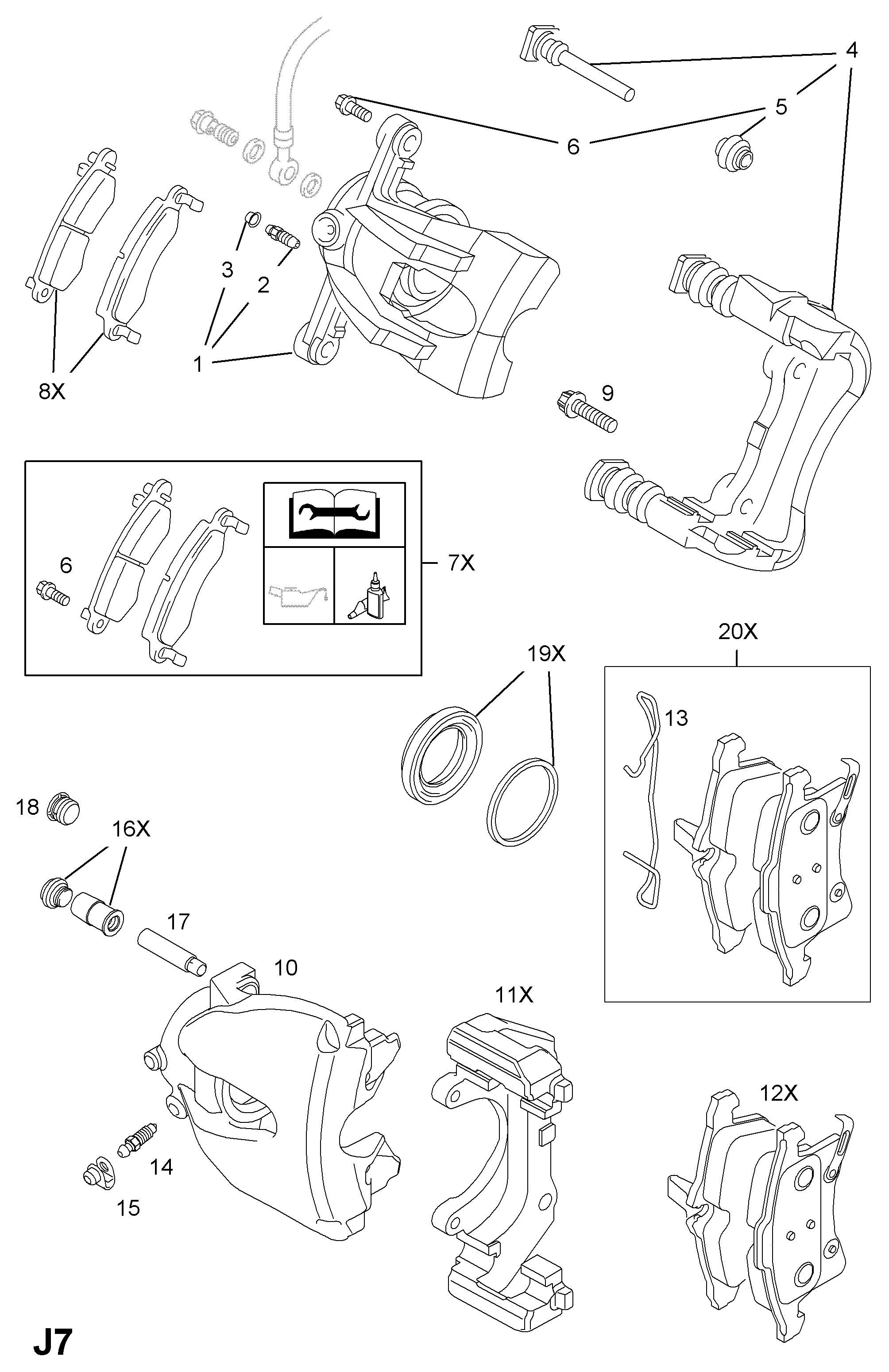 Opel 1605080 - Juego de pastillas de freno parts5.com