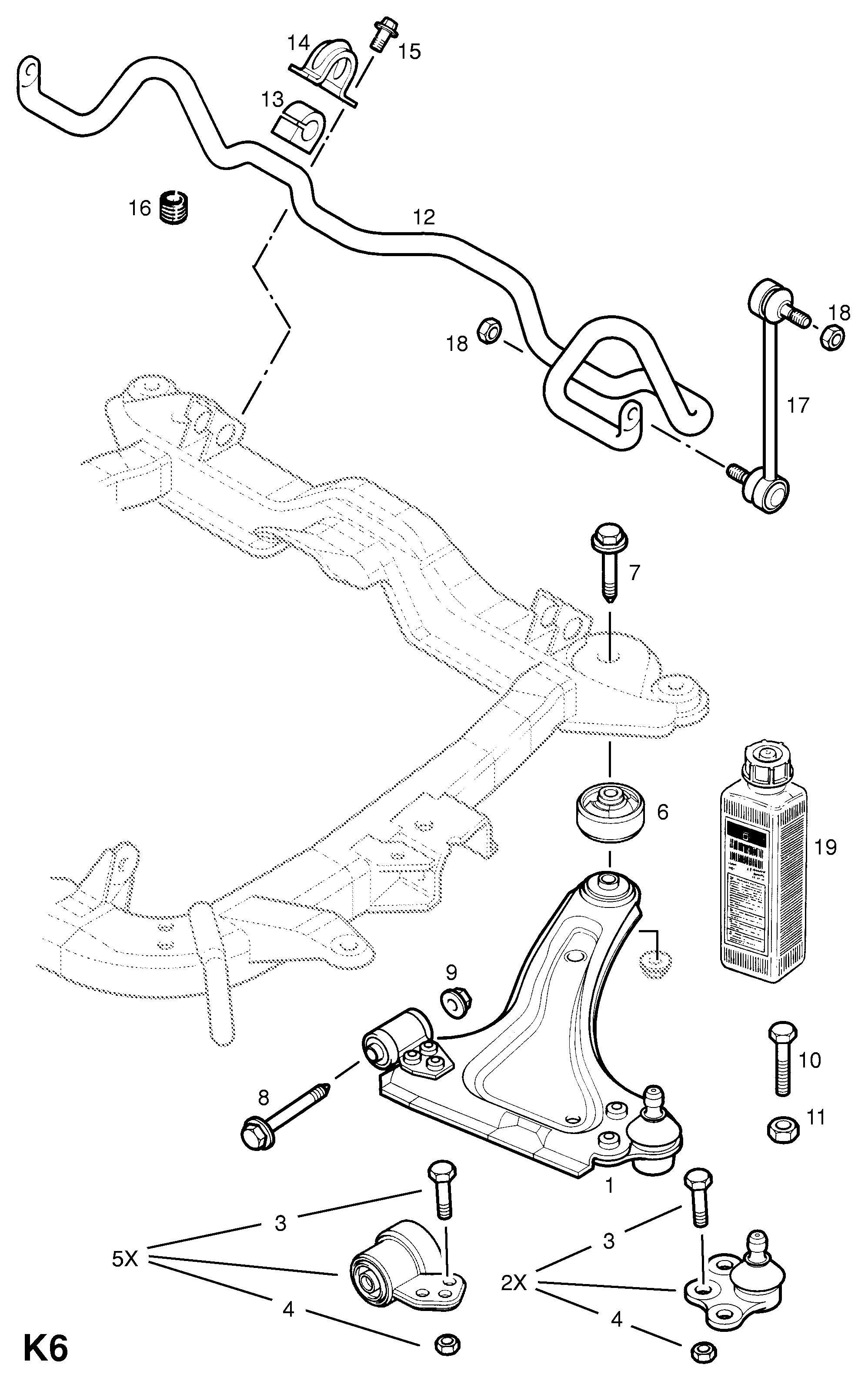 Opel 53 52 026 - Articulatie sarcina / ghidare parts5.com