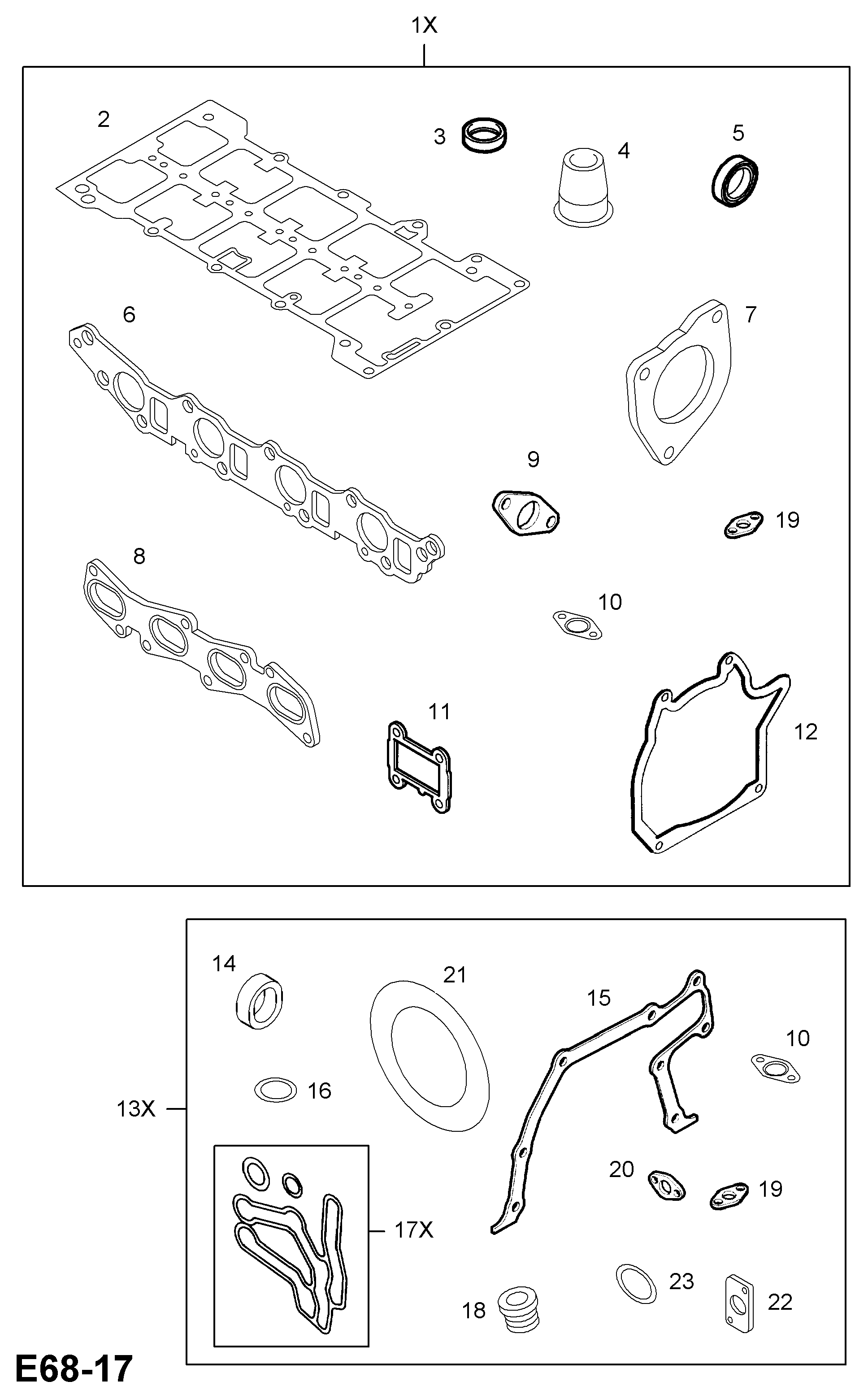 Opel 13 34 640 - Gasket, water pump parts5.com