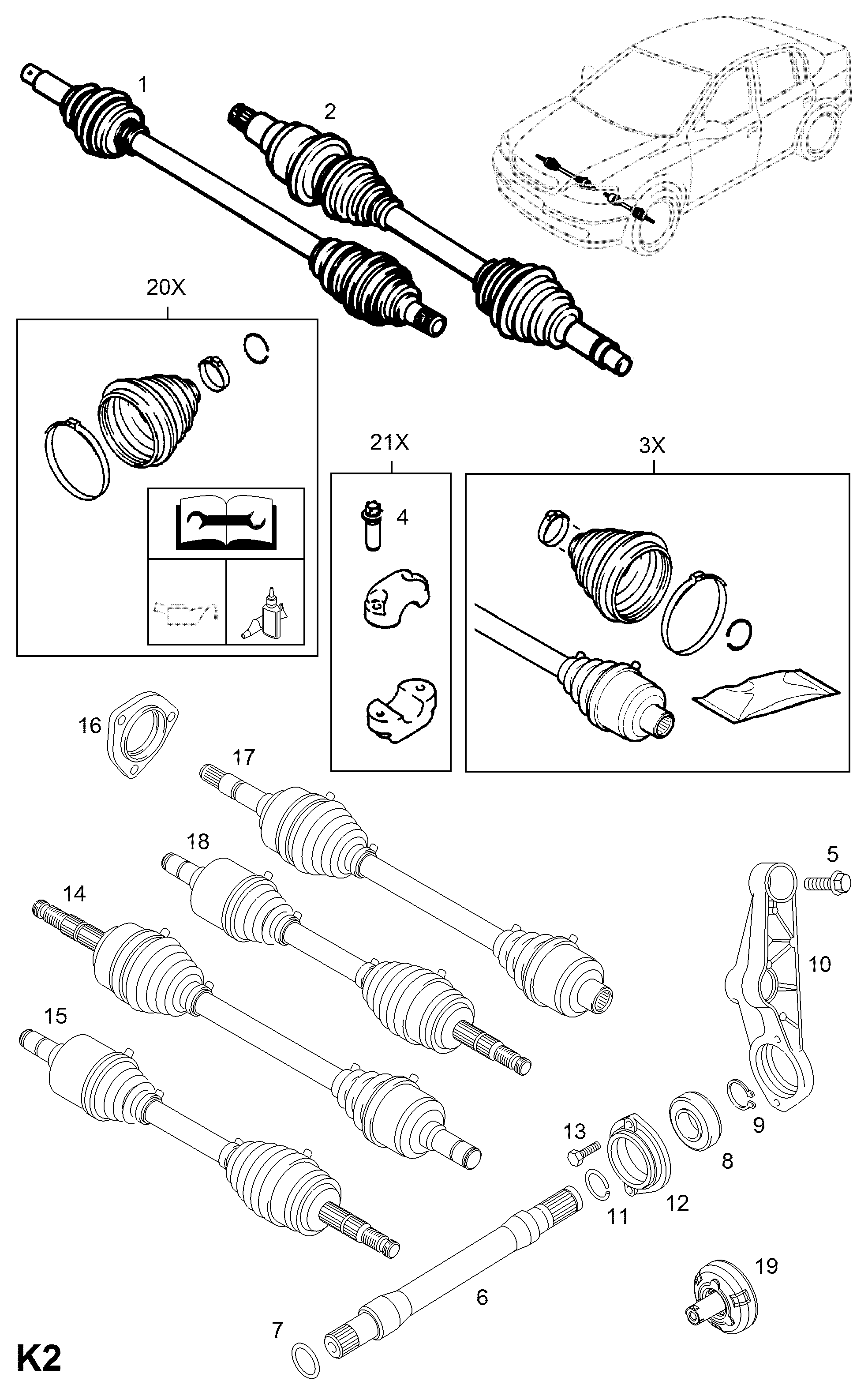 Opel 1603188 - Bellow, drive shaft parts5.com