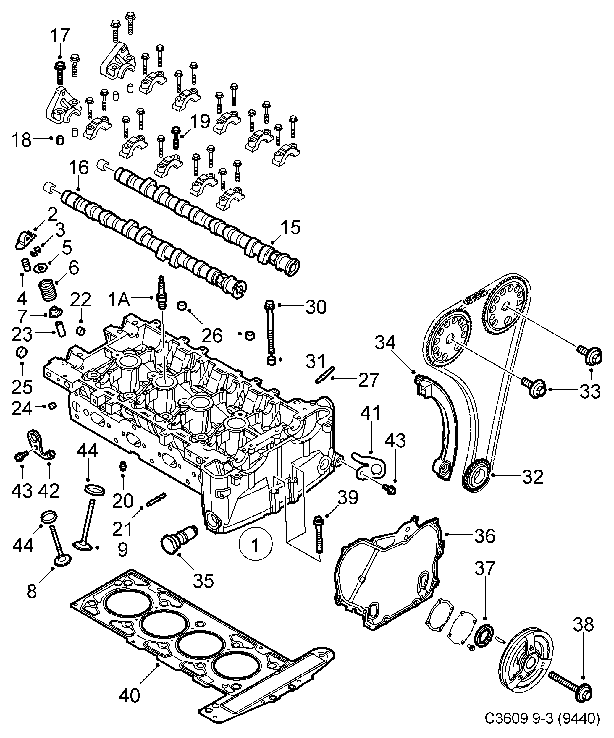 GMC 90537241 - Etansare, supape parts5.com