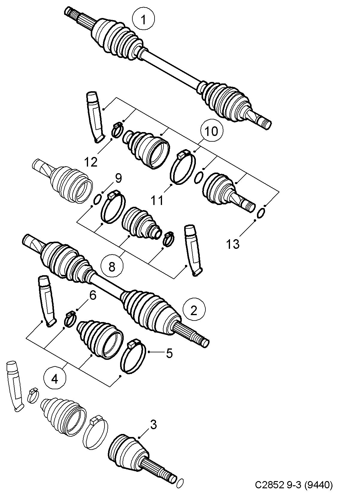 Opel 93173675 - Joint-soufflet, arbre de commande parts5.com