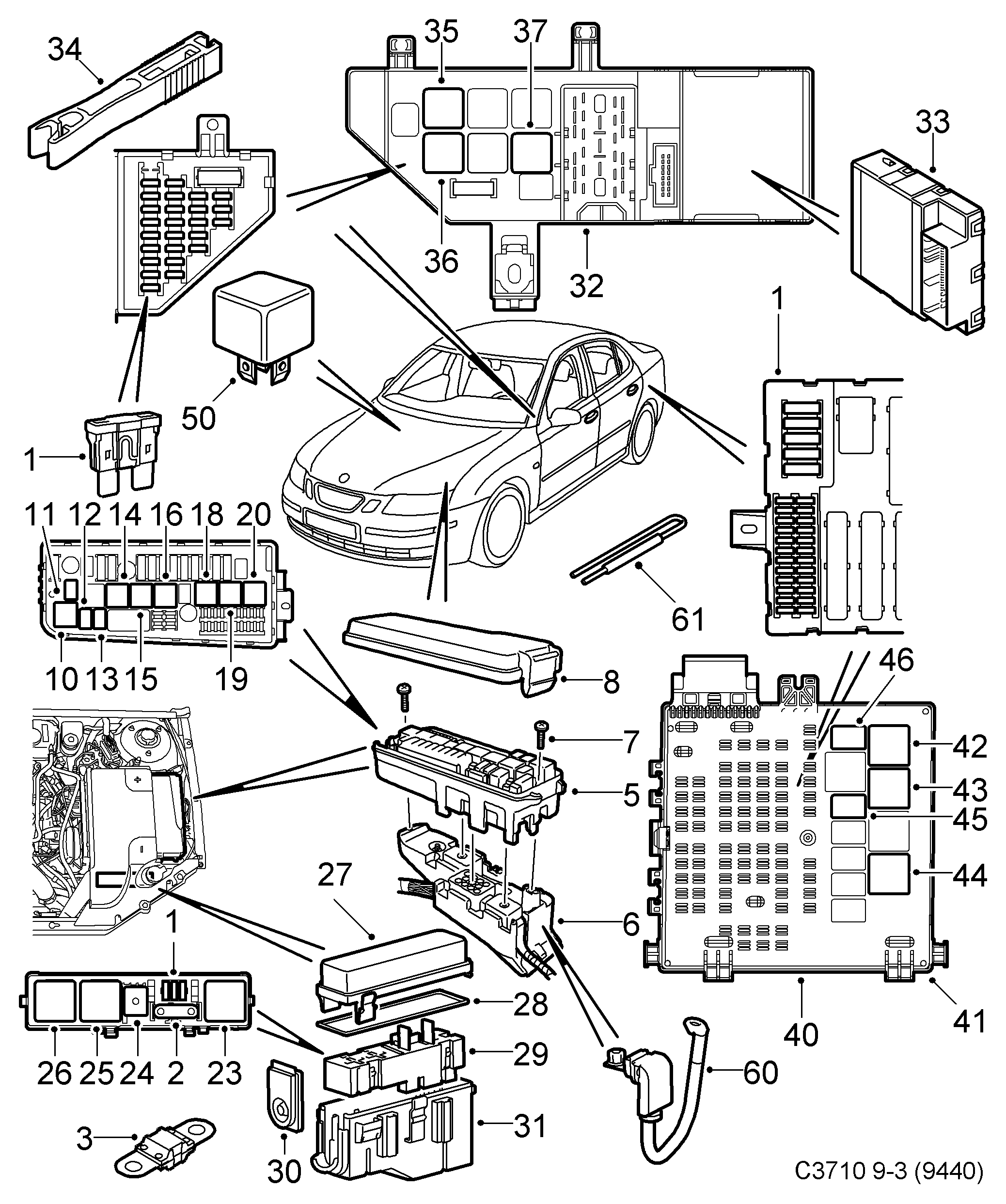 Opel 90491314 - Többfunkciós relé parts5.com