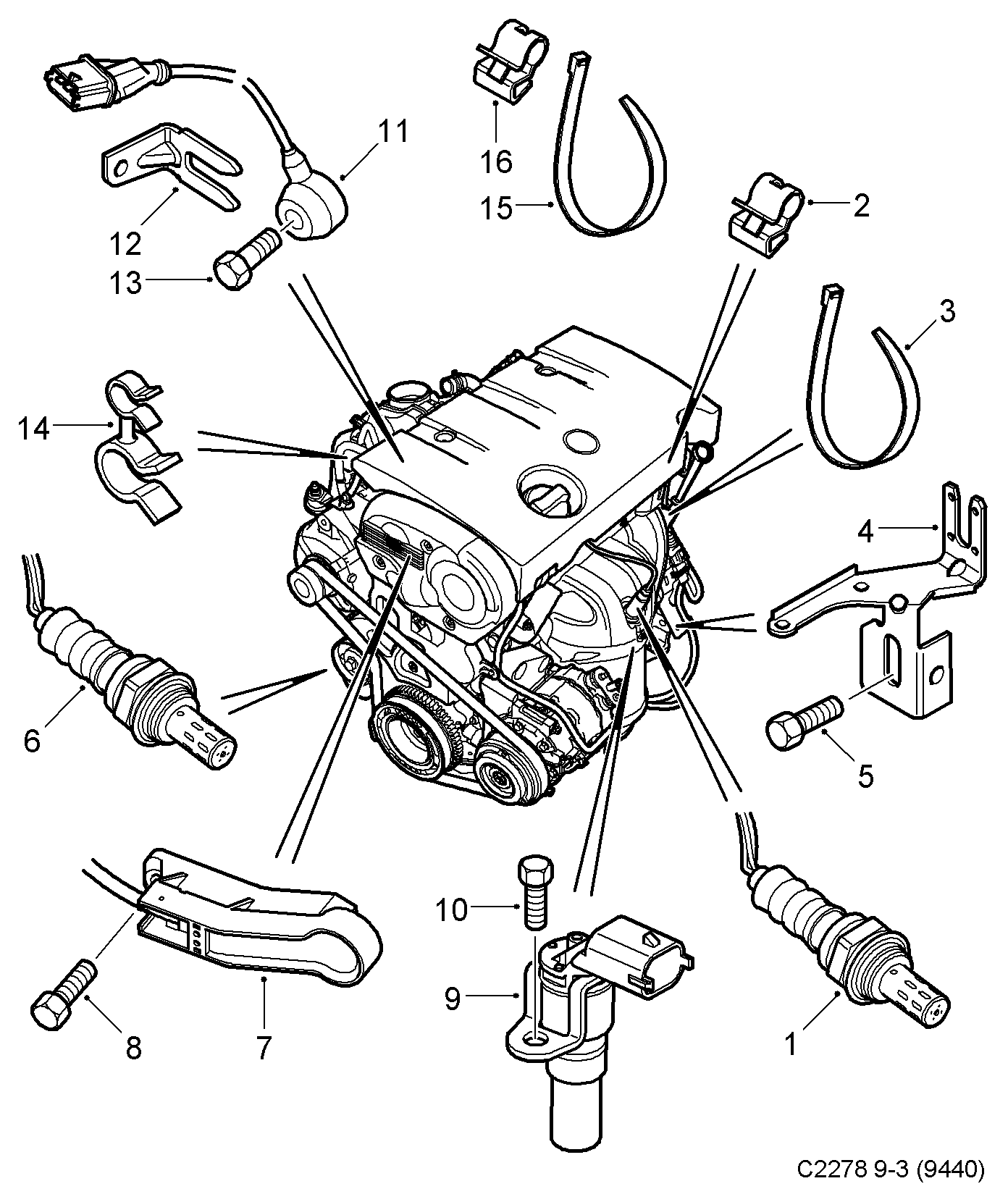 Chevrolet 9202575 - Lambda sensörü parts5.com