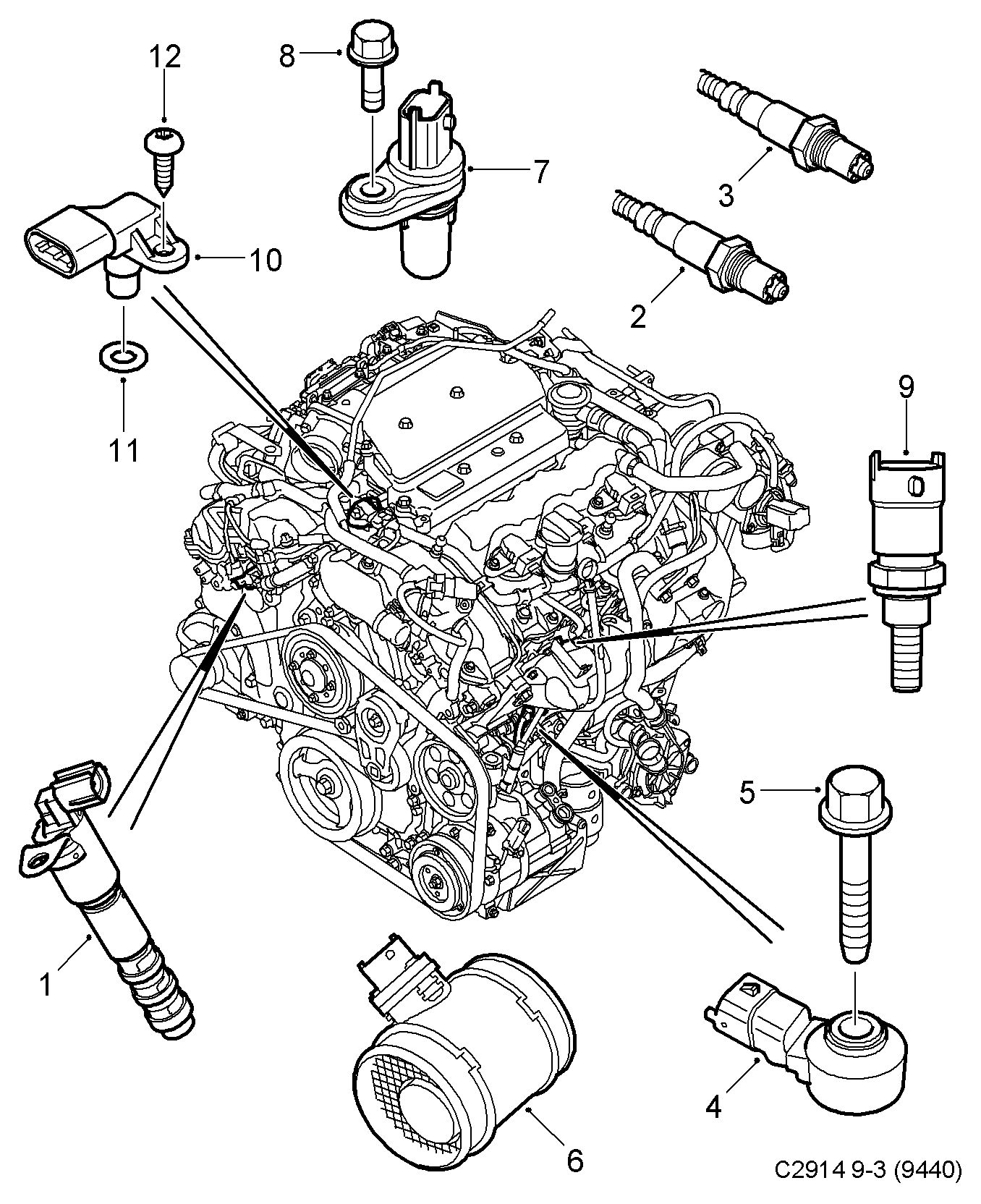 Vauxhall 12566778 - Αισθητήρας, θερμοκρ. ψυκτικού υγρού parts5.com