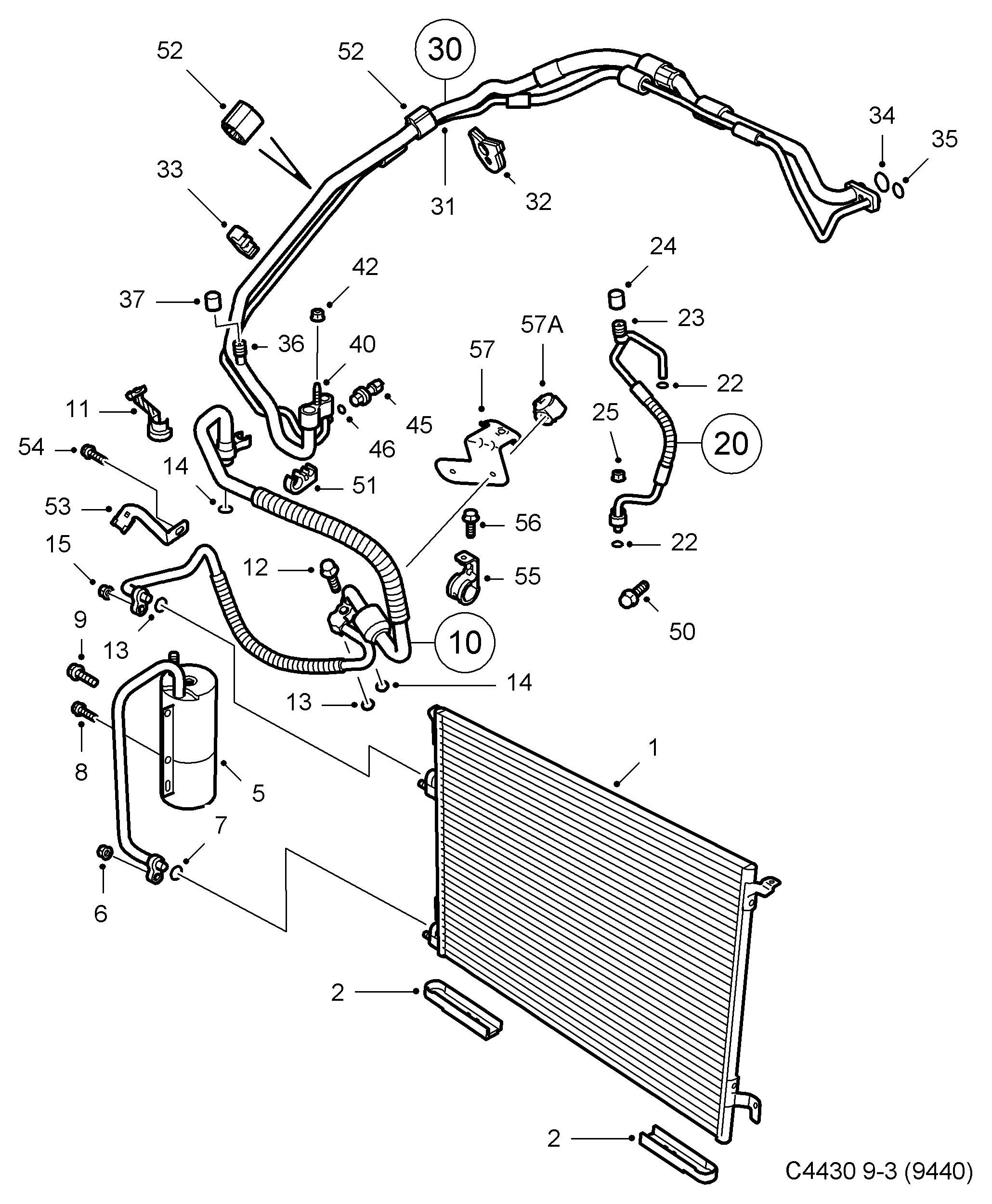 Cadillac 9131721 - Пневматический выключатель, кондиционер parts5.com