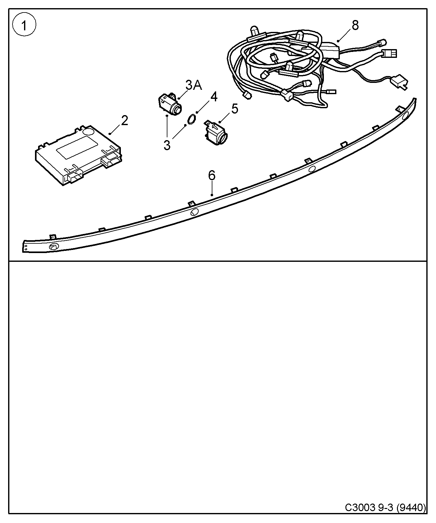 SAAB 12 787 793 - Sensor, auxiliar de aparcamiento parts5.com