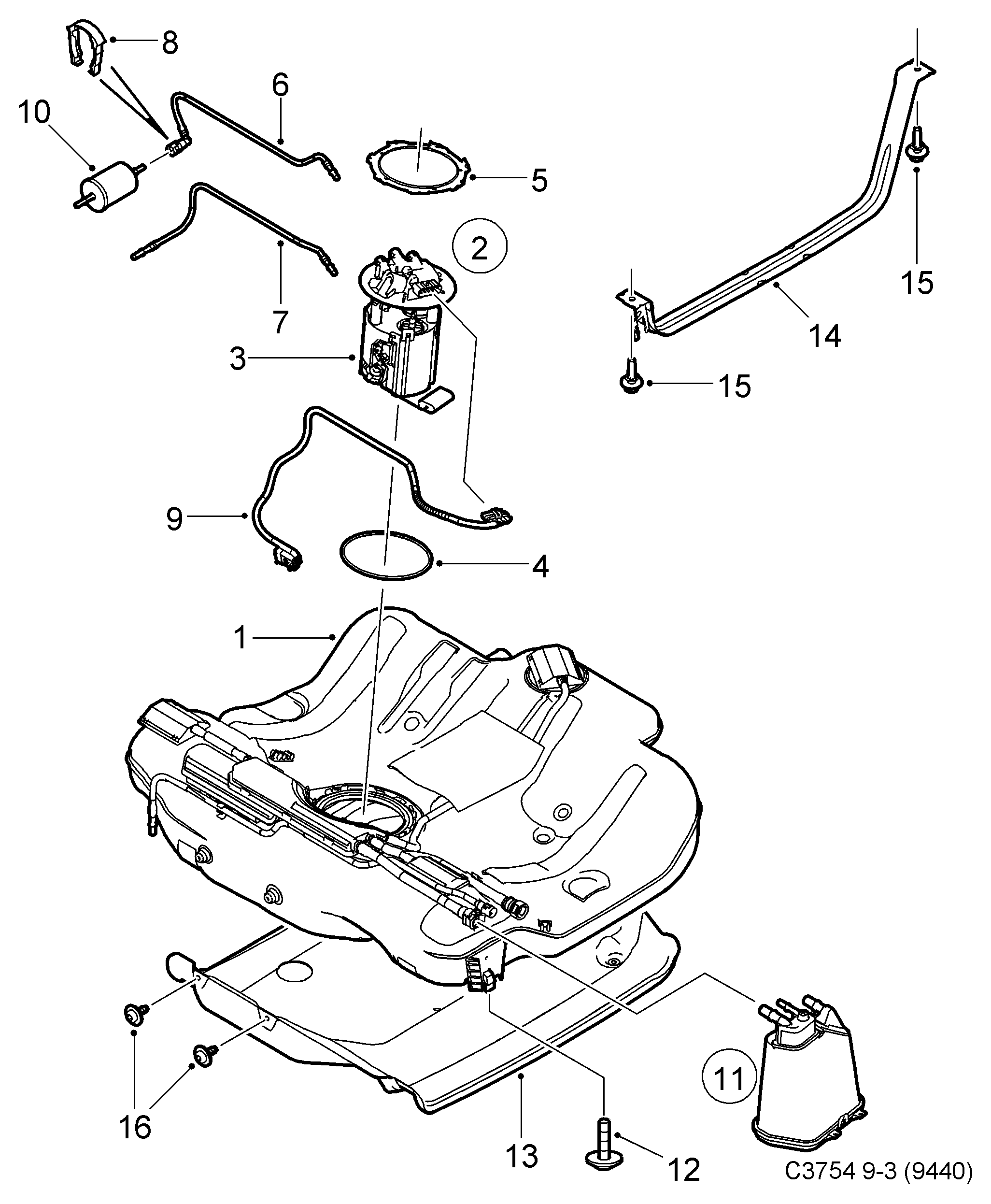 Subaru 25313359 - Filtru combustibil parts5.com