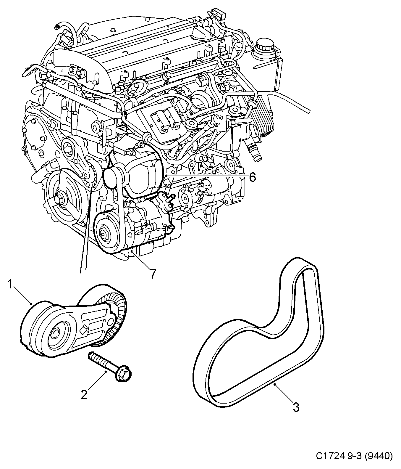 Cadillac 55556404 - Ιμάντας poly-V parts5.com