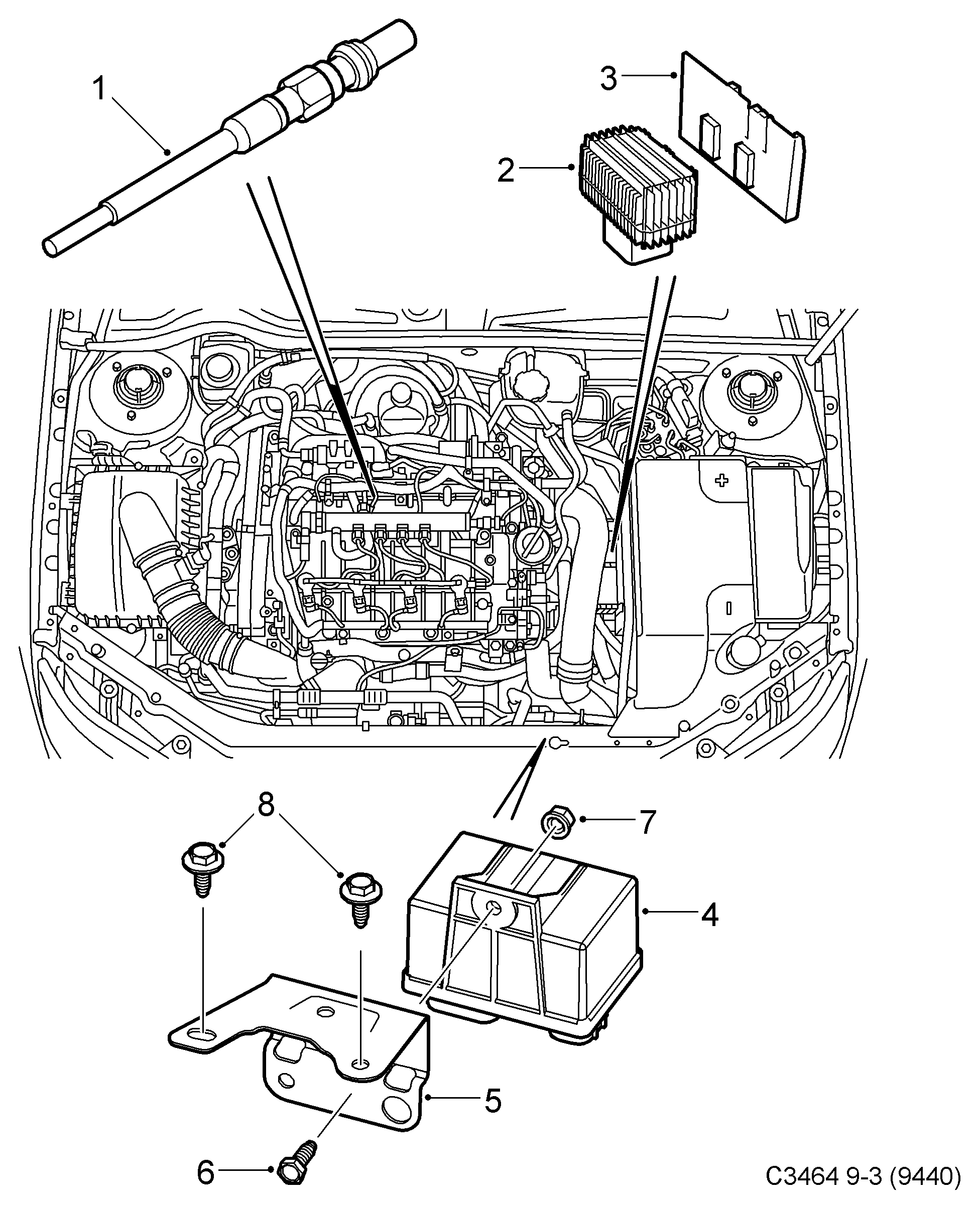 Pontiac 93 178 411 - Bujie incandescenta parts5.com