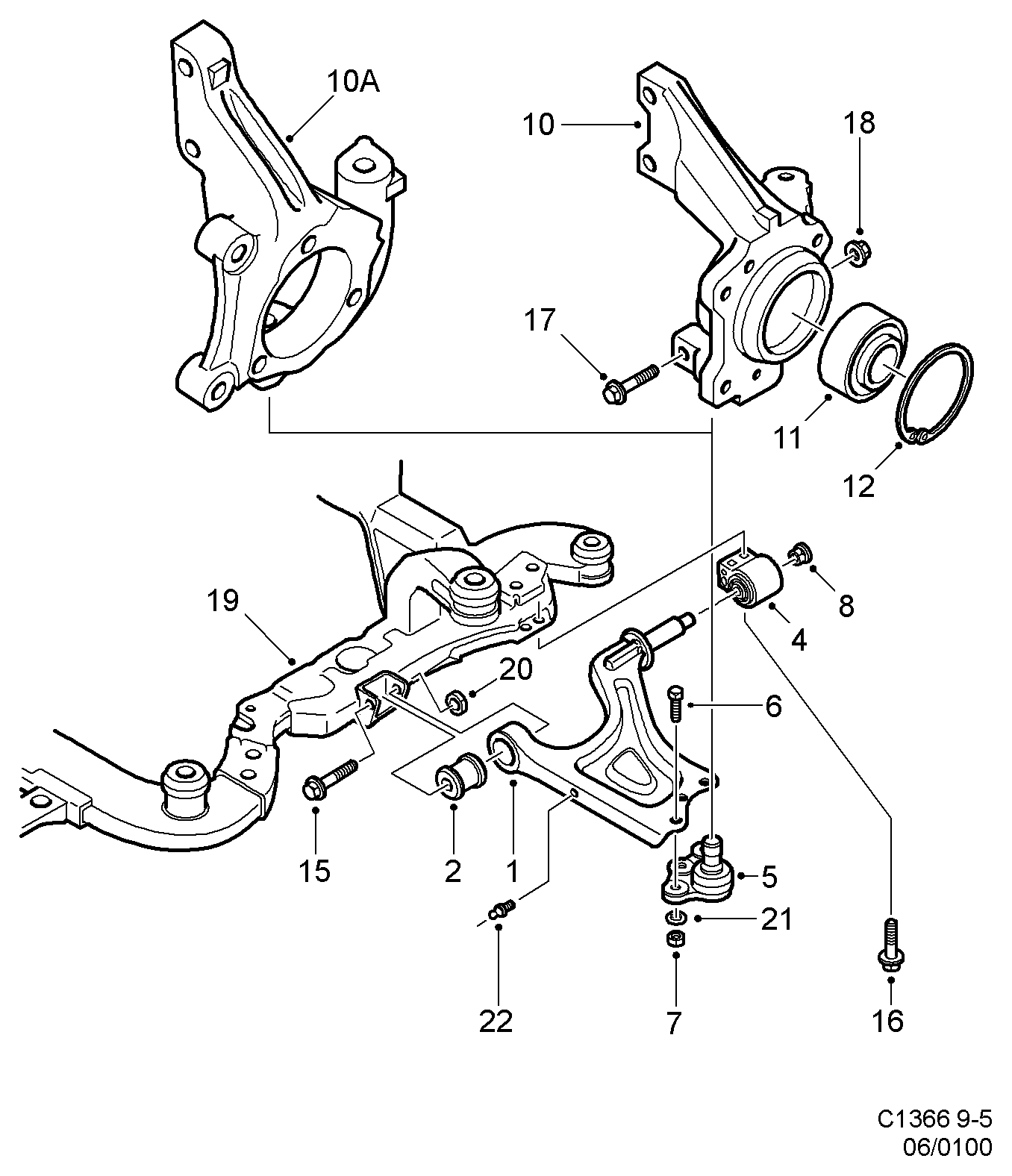 Vauxhall 4566899 - Suport,trapez parts5.com