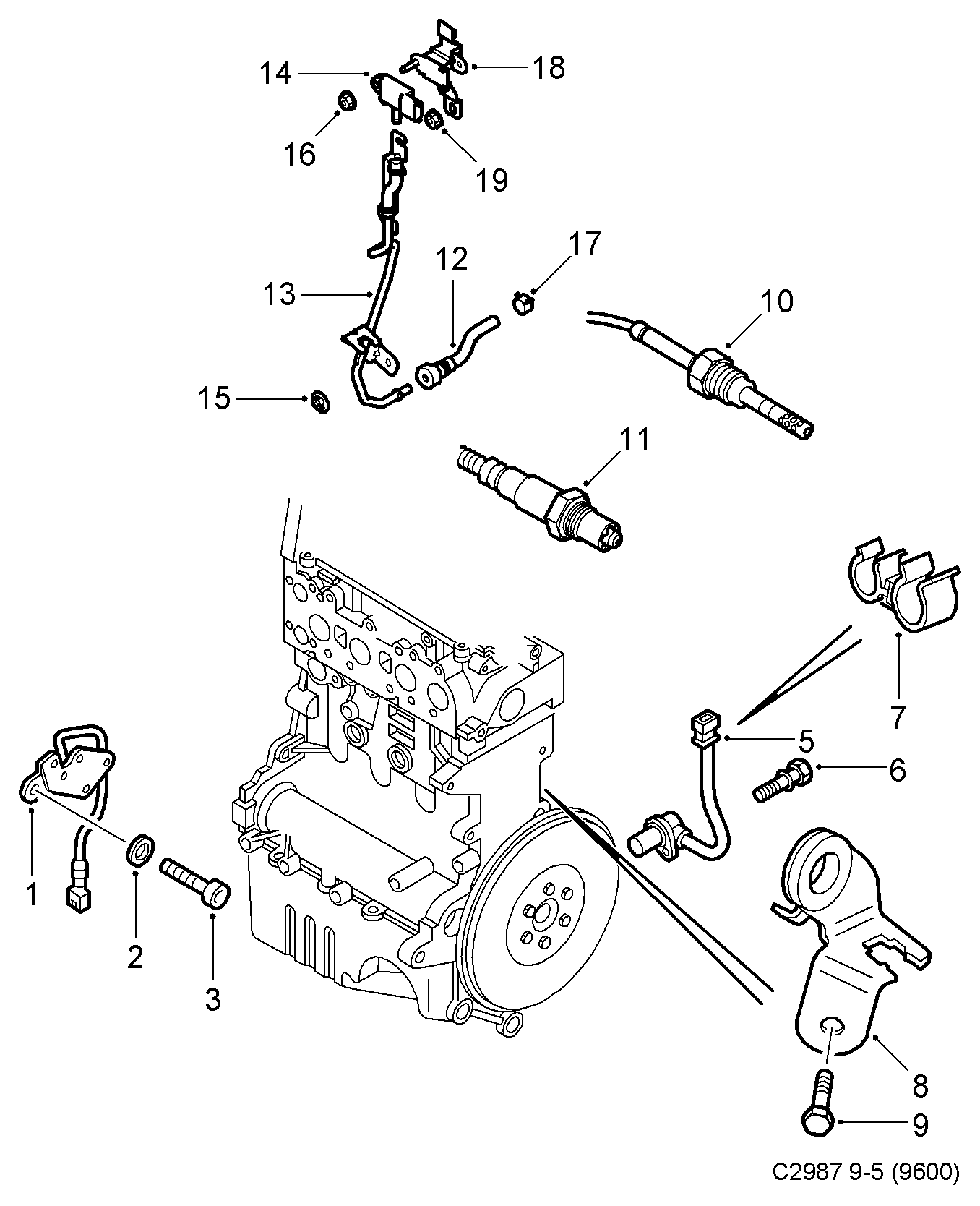 SAAB 93179391 - Sensor, crankshaft pulse parts5.com