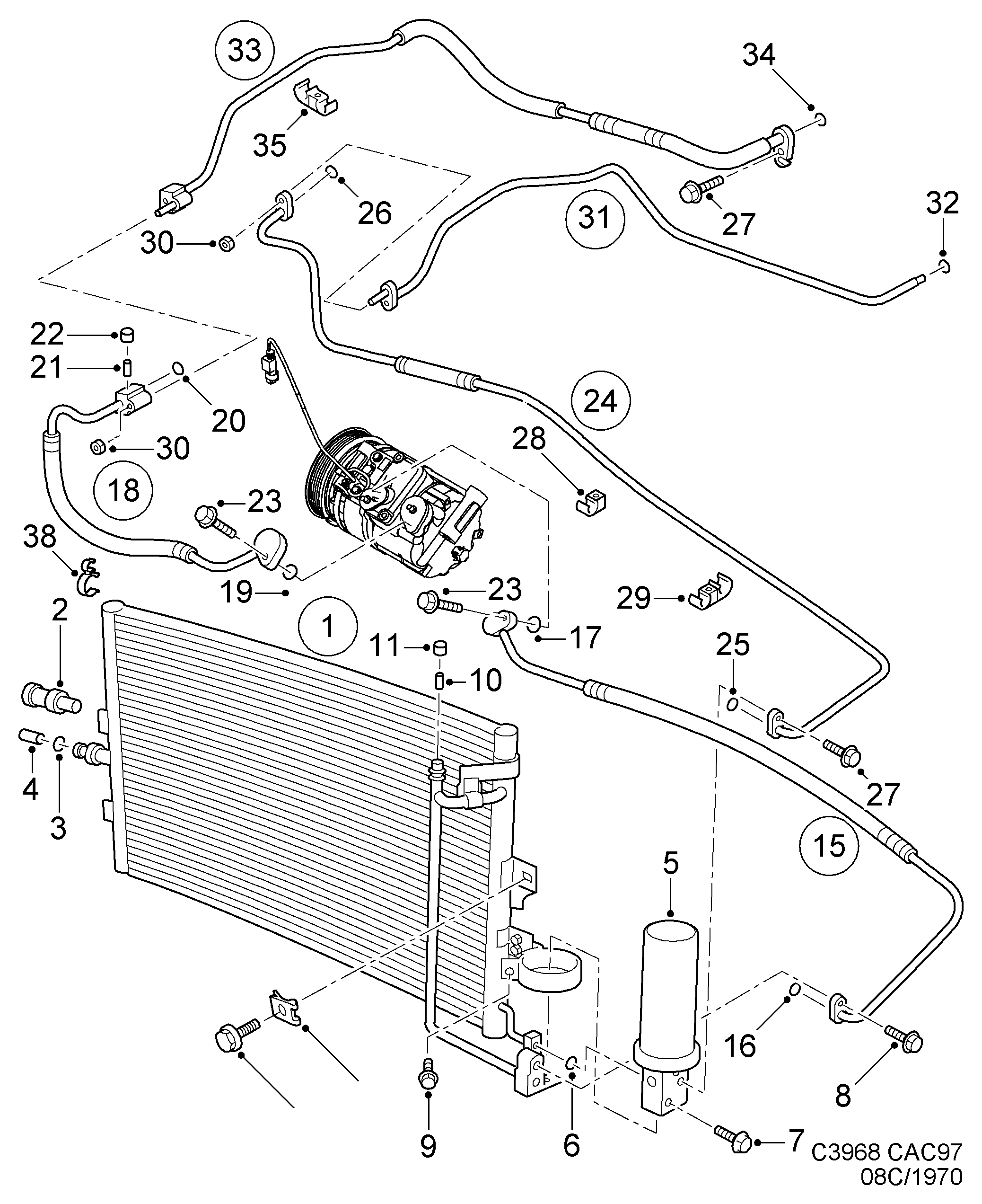 SAAB 4868360 - Presostato, aire acondicionado parts5.com