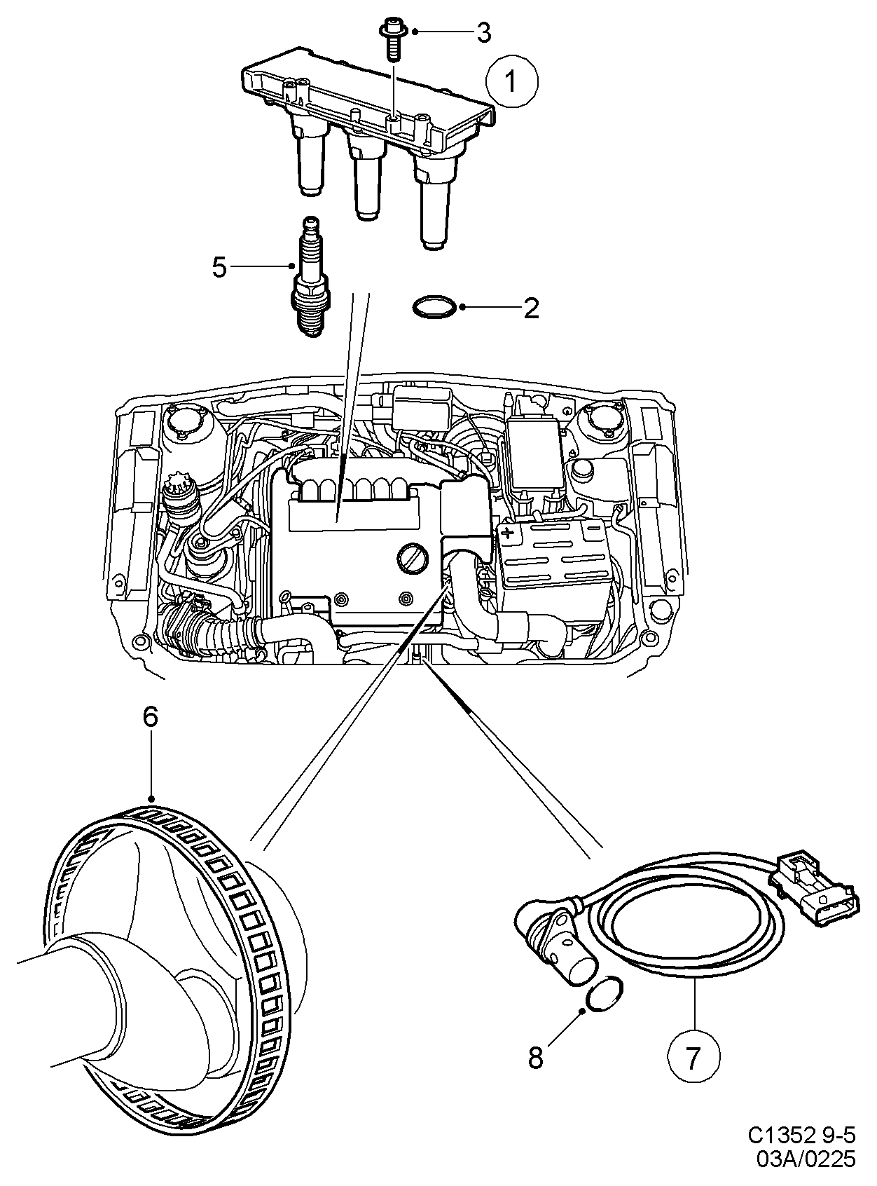 SAAB 91 71 307 - Свеча зажигания parts5.com