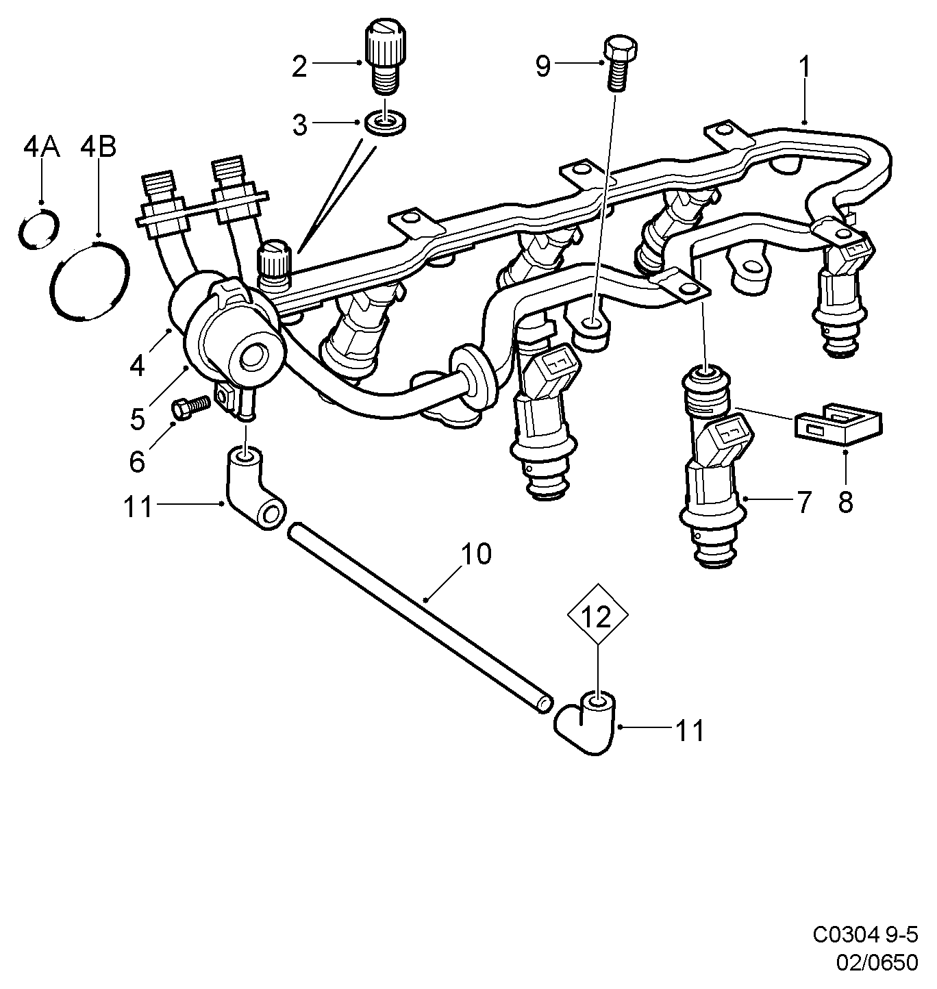 SAAB 4770400 - Yakıt basınç regülatörü parts5.com