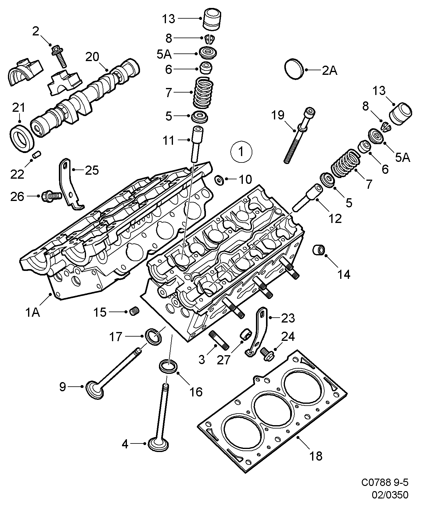 SAAB 45 00 898 - Tiiviste, venttiilivarsi parts5.com