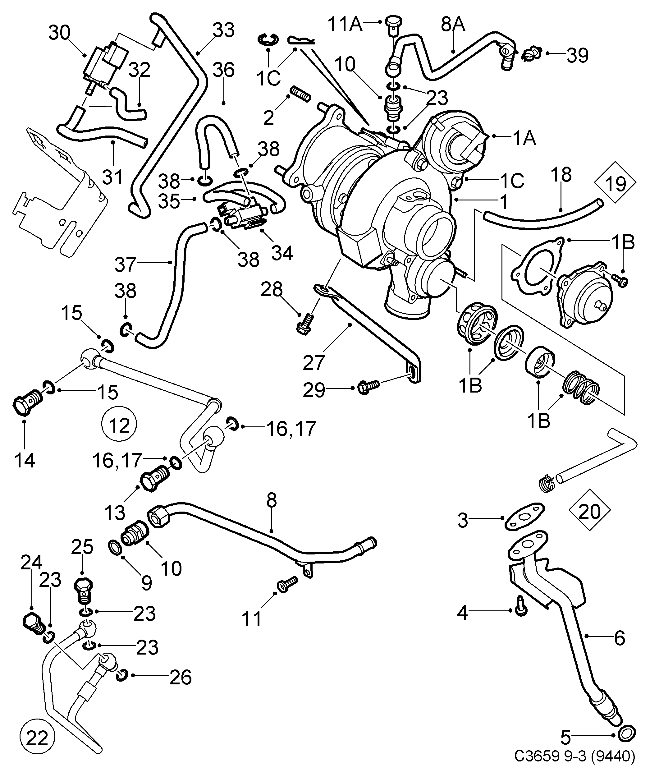 Opel 90 490 305 - Gasket parts5.com