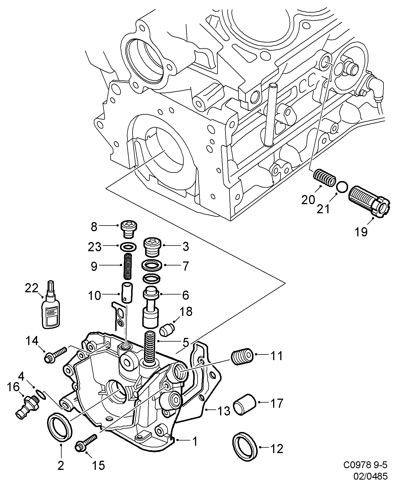 SAAB 5962816 - Senzor,presiune ulei parts5.com