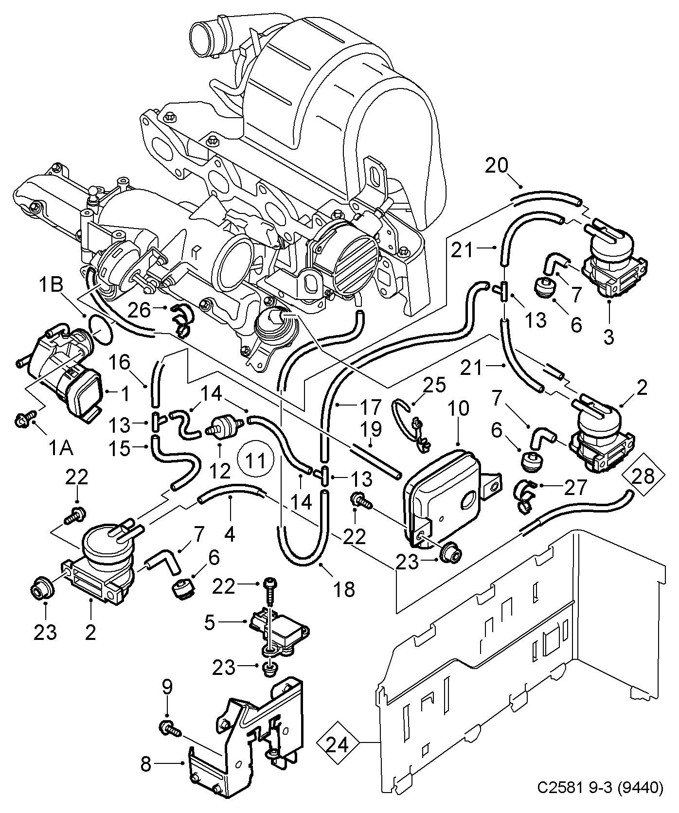 Opel 9158200 - Convertor presiune parts5.com