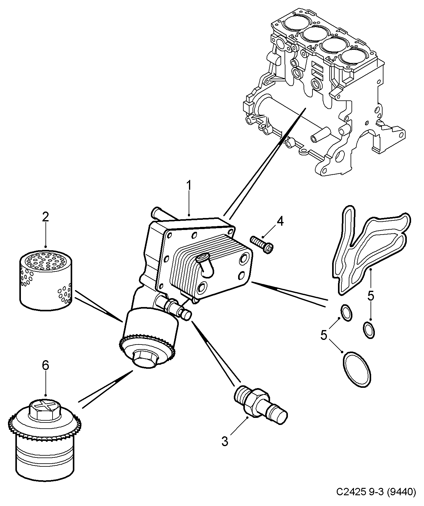 Vauxhall 93177490 - Sender Unit, oil pressure parts5.com